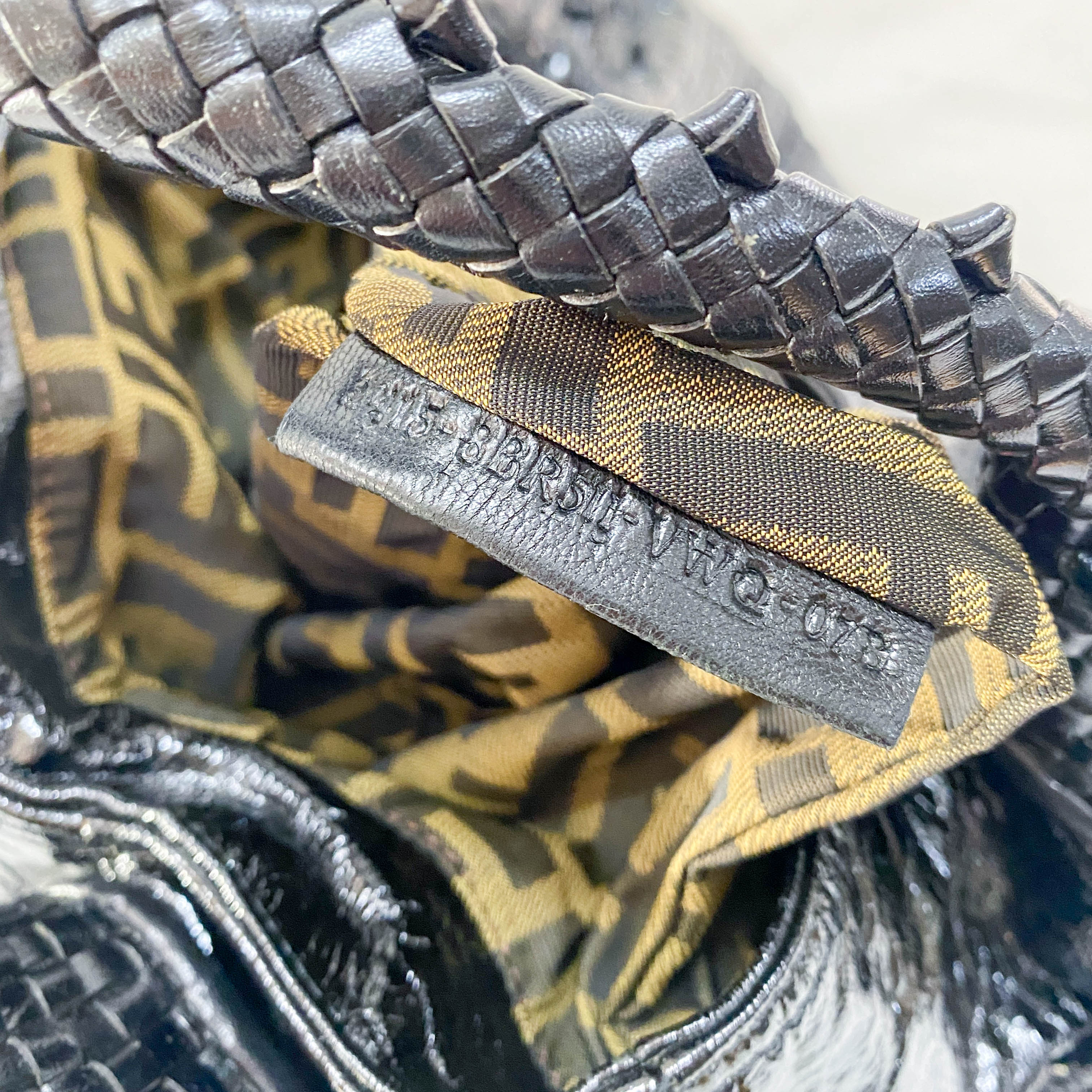 Spy Black Patent Leather Shoulder Bag