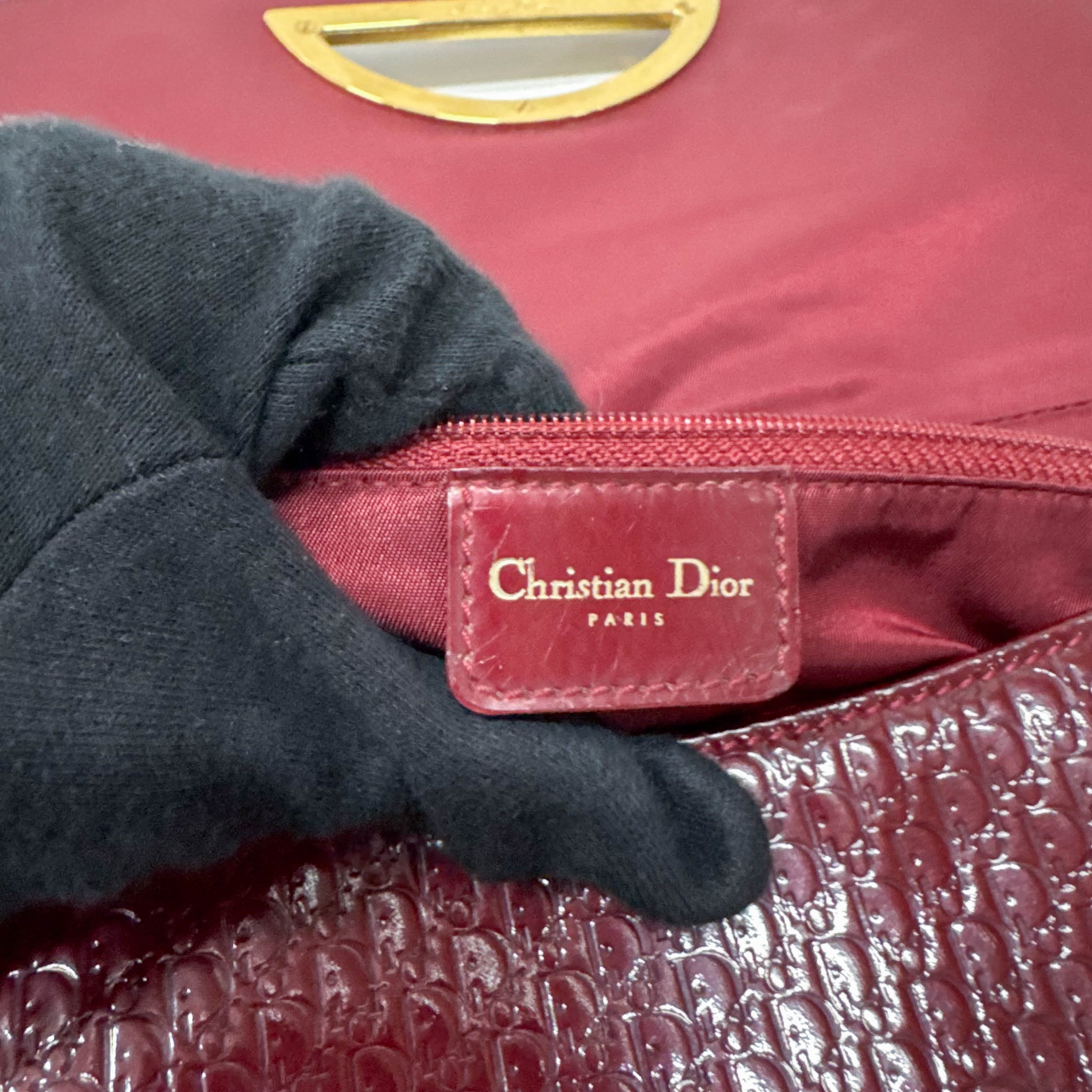 Limited Edition Malice Pearl Red Patent Leather Shoulder Bag