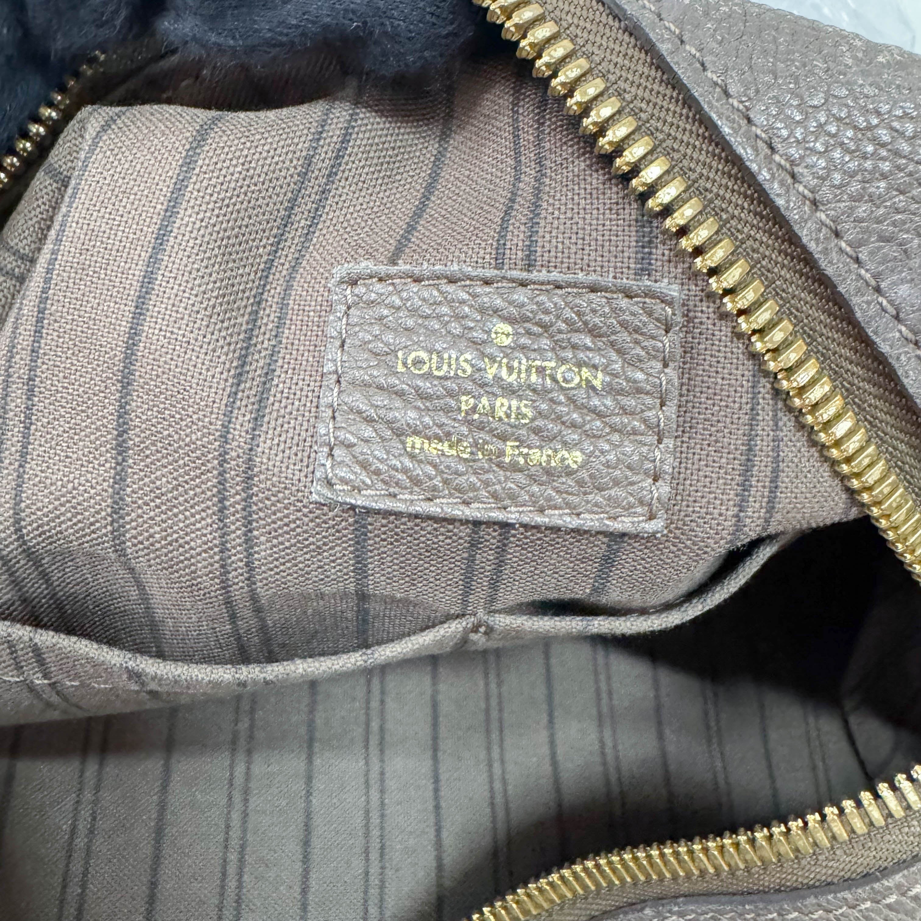 Empreinte Inspire Taupe Monogram Shoulder Bag