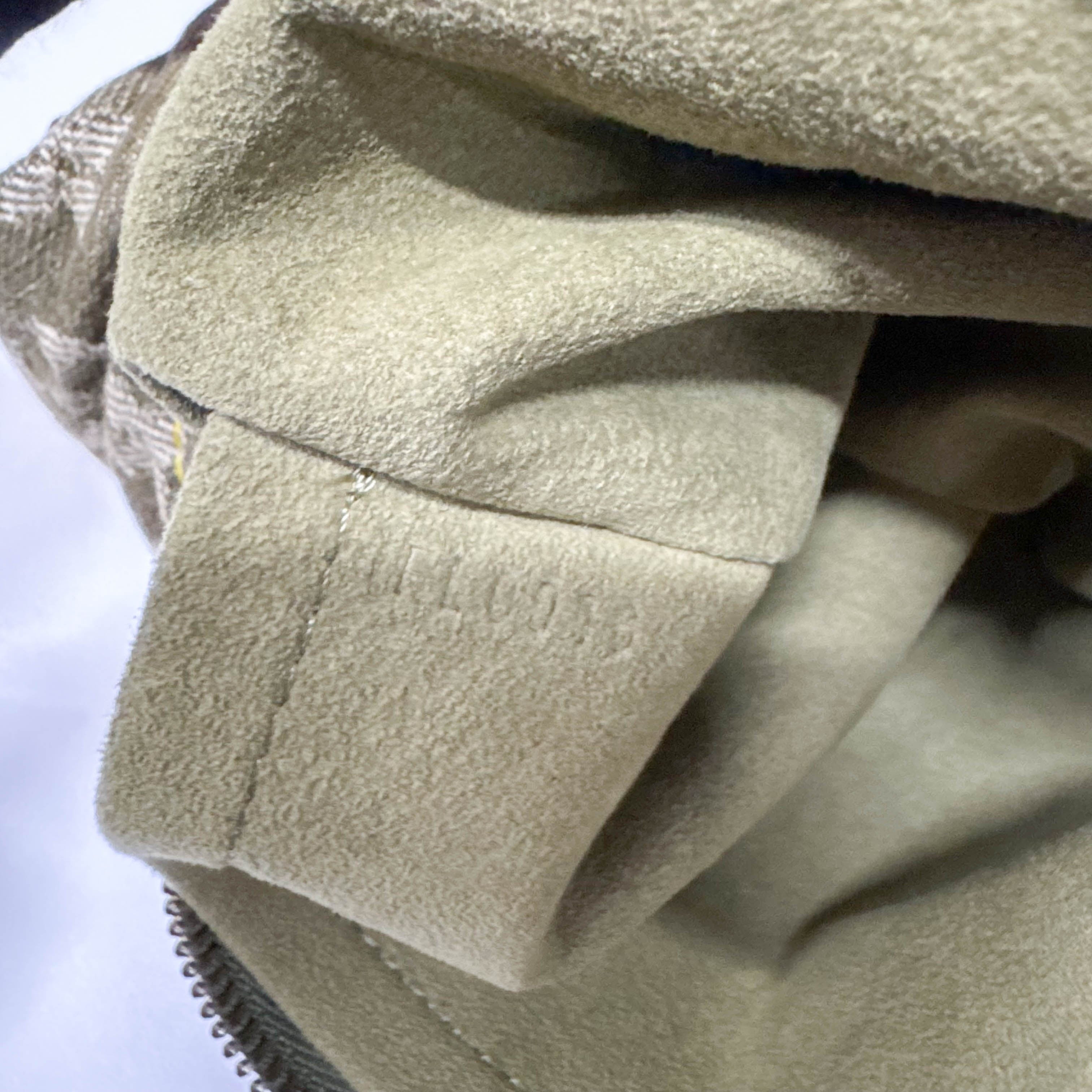 Baggy Monogram PM Khaki Denim Shoulder Bag