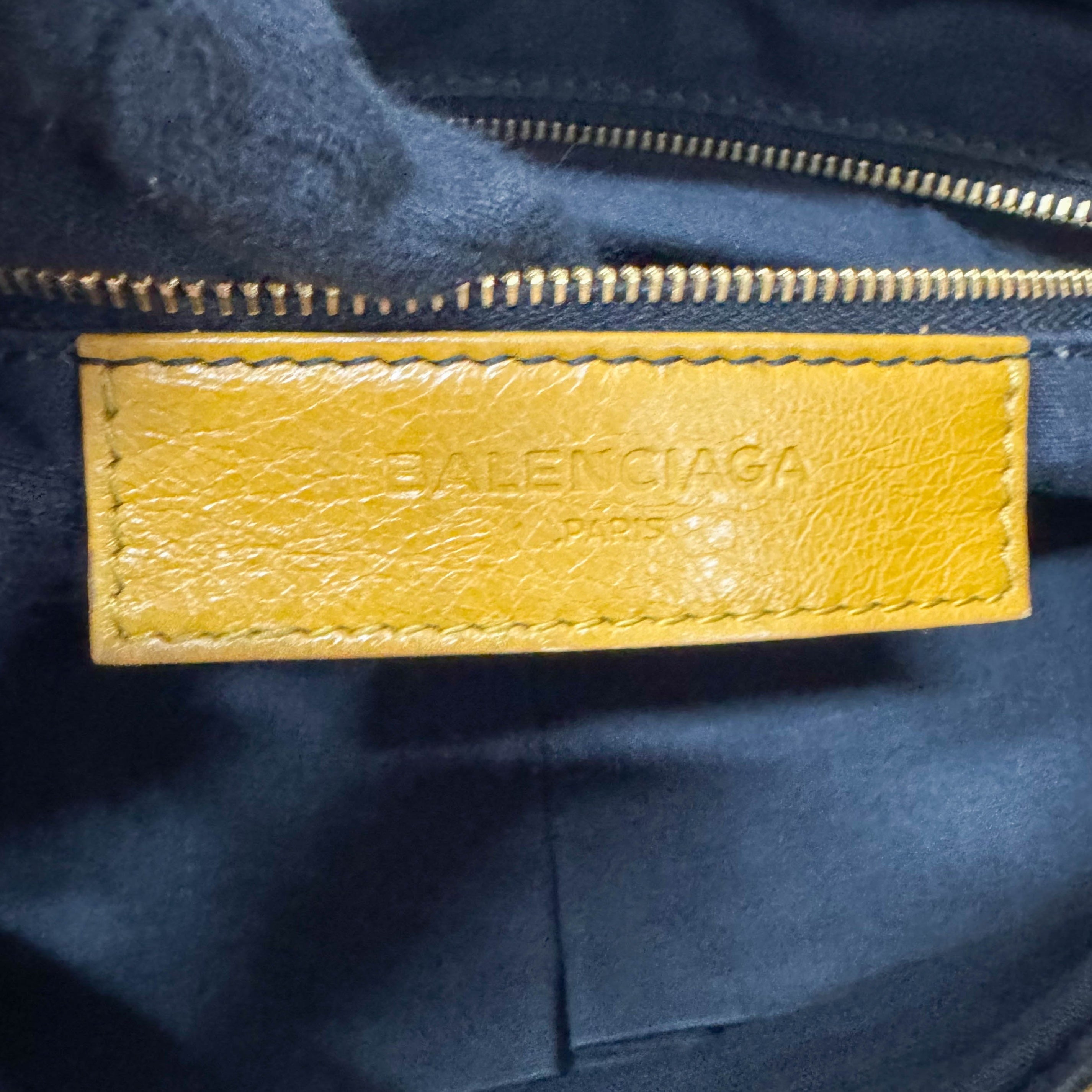 The First Yellow Leather Shoulder Two Way Bag