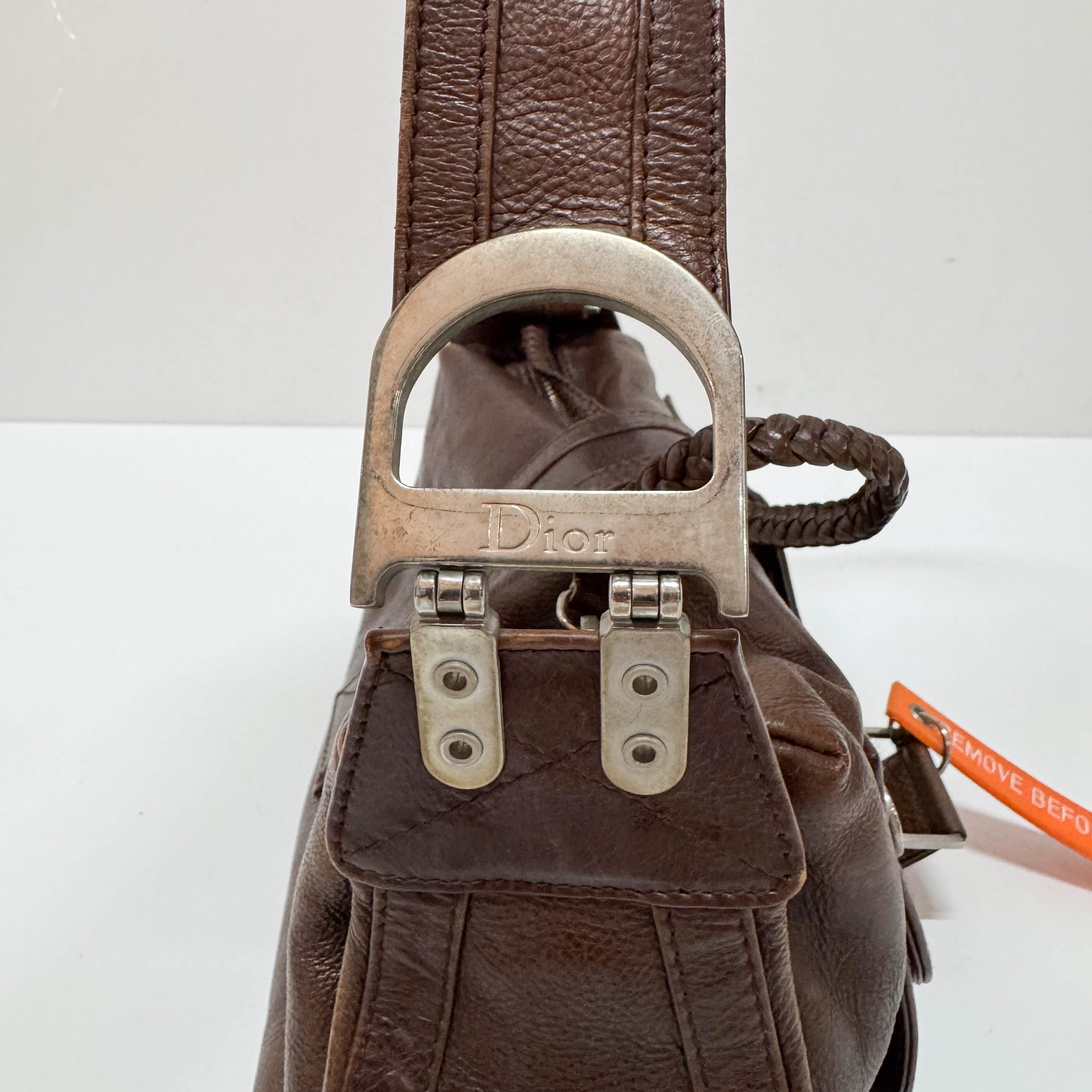 Flight Brown Leather Shoulder Bag