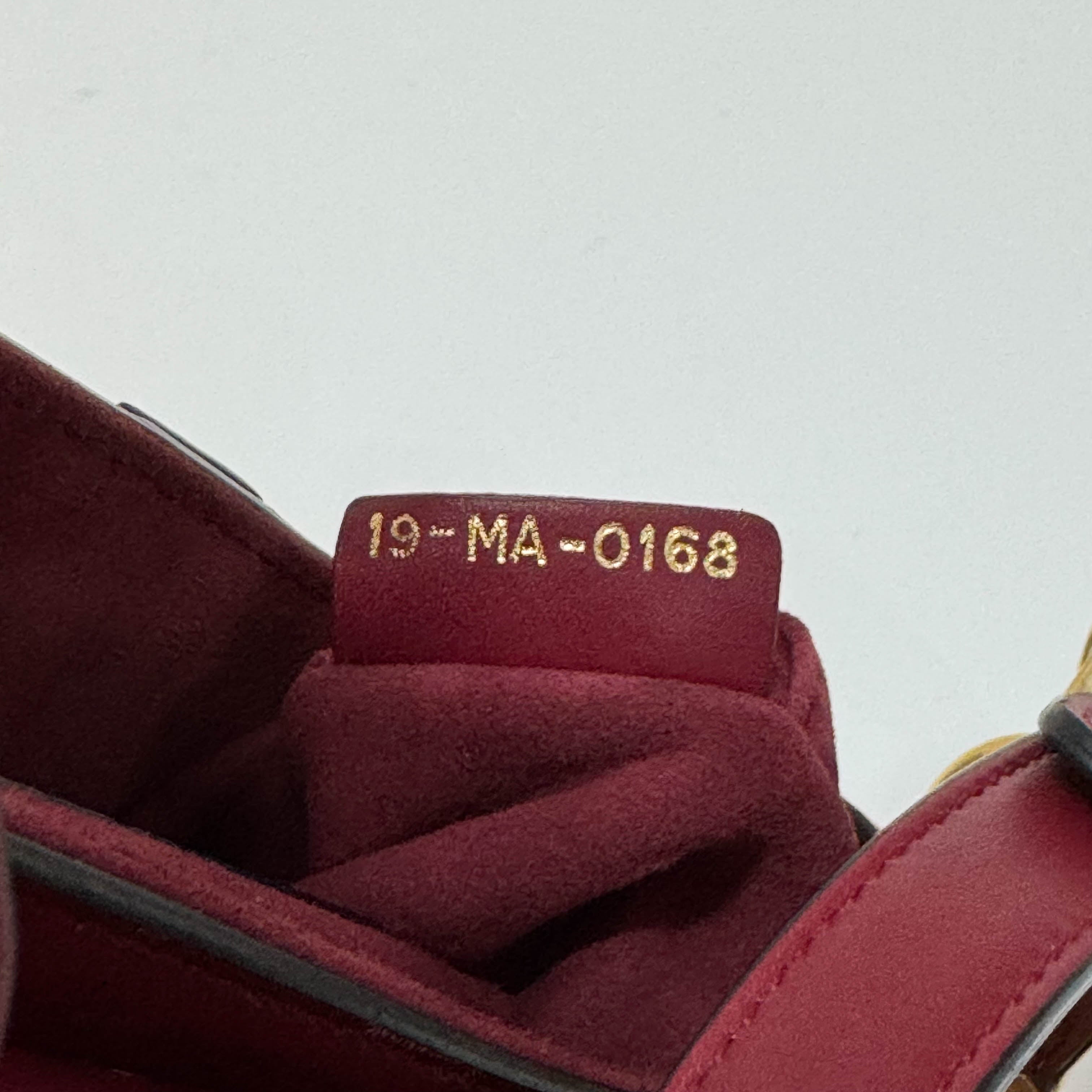 Saddle Red Leather Shoulder Bag