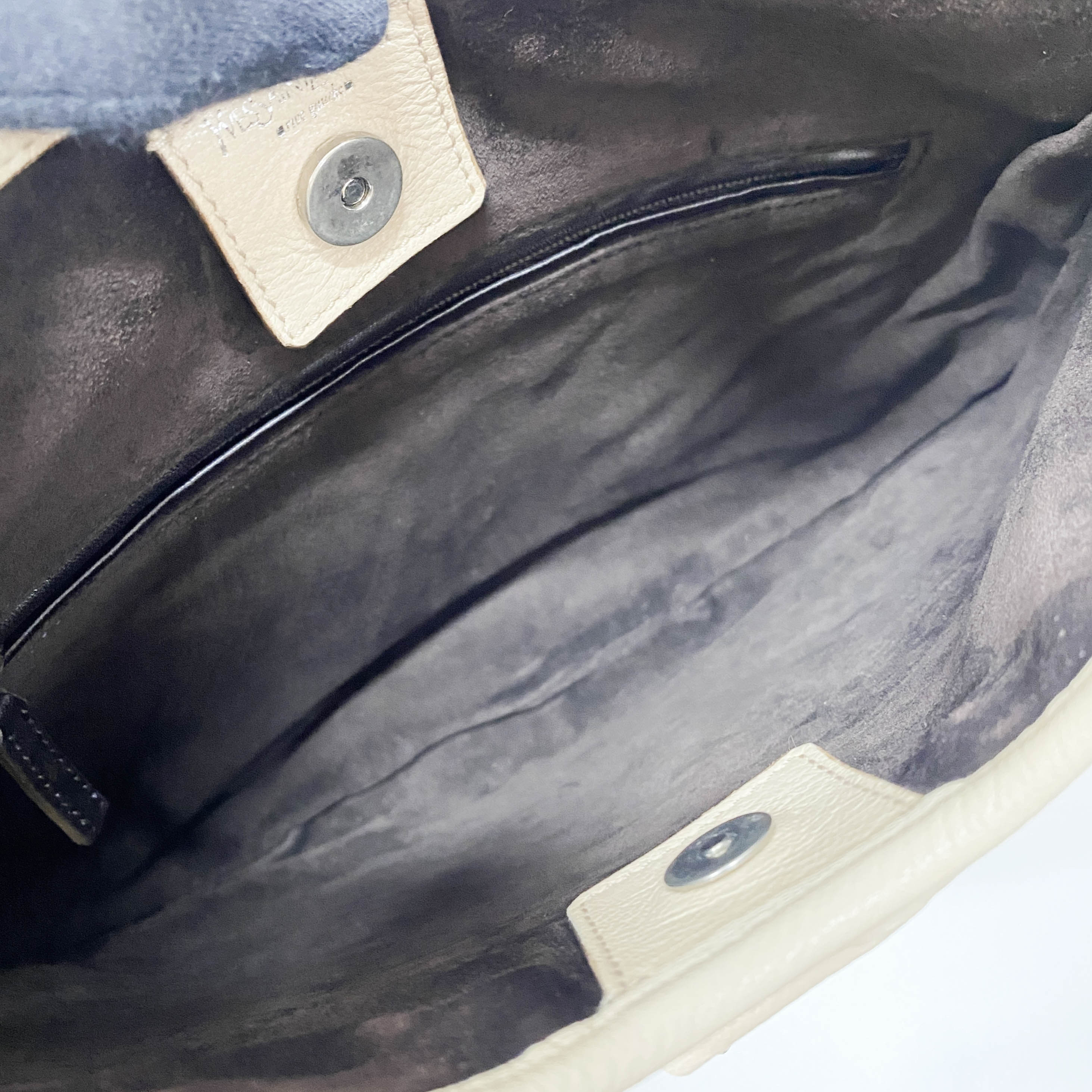 Saint Tropez Beige Leather Shoulder Bag