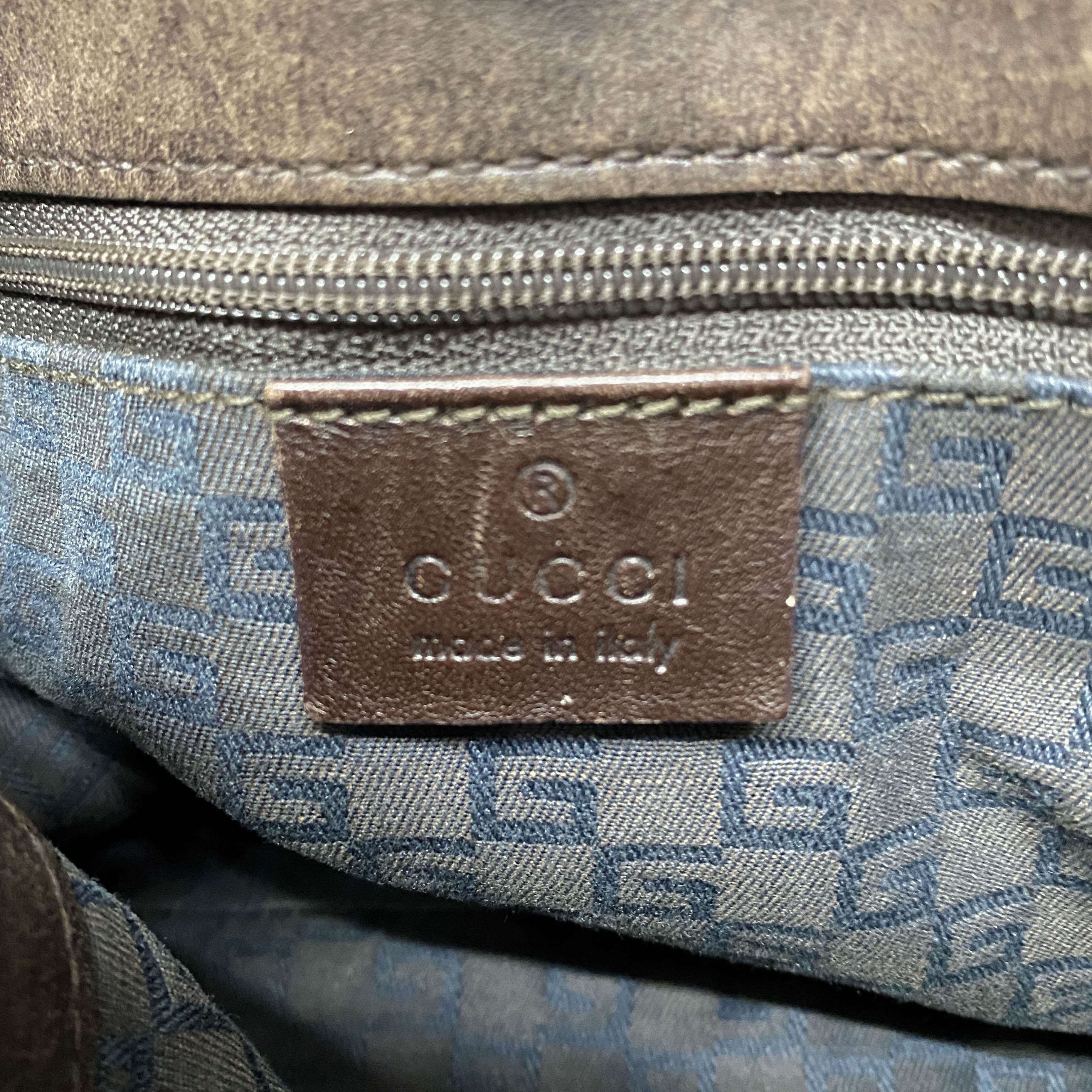 Vintage Brown Suede Shoulder Bag