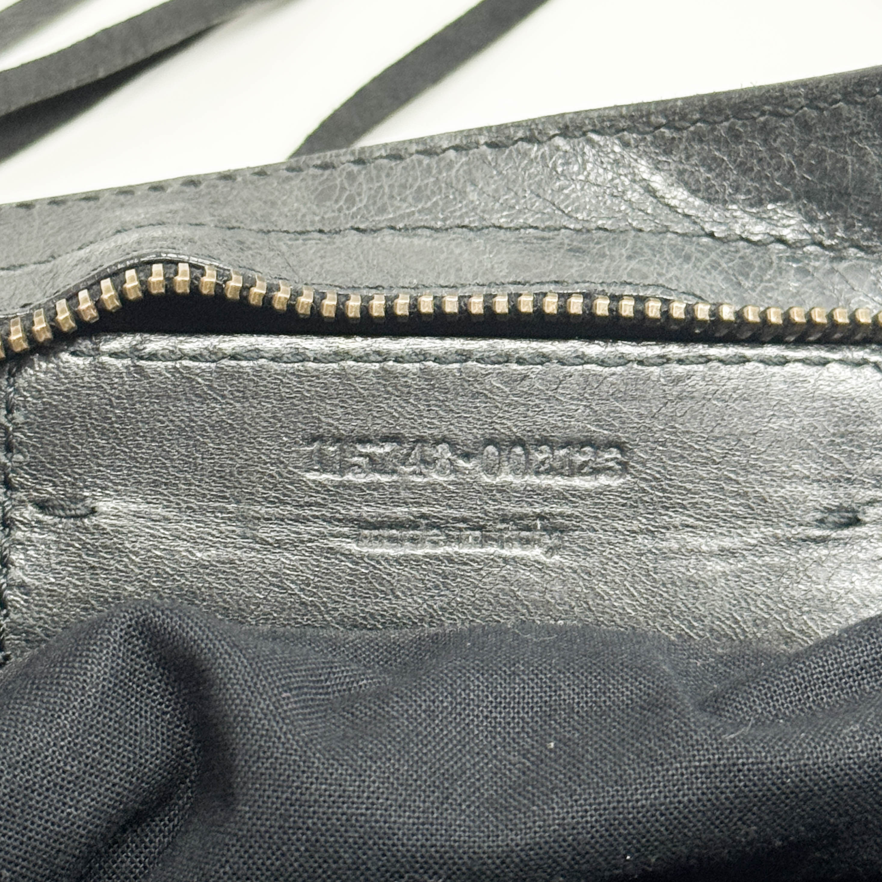 The City Black Calfskin Leather Two Way Bag