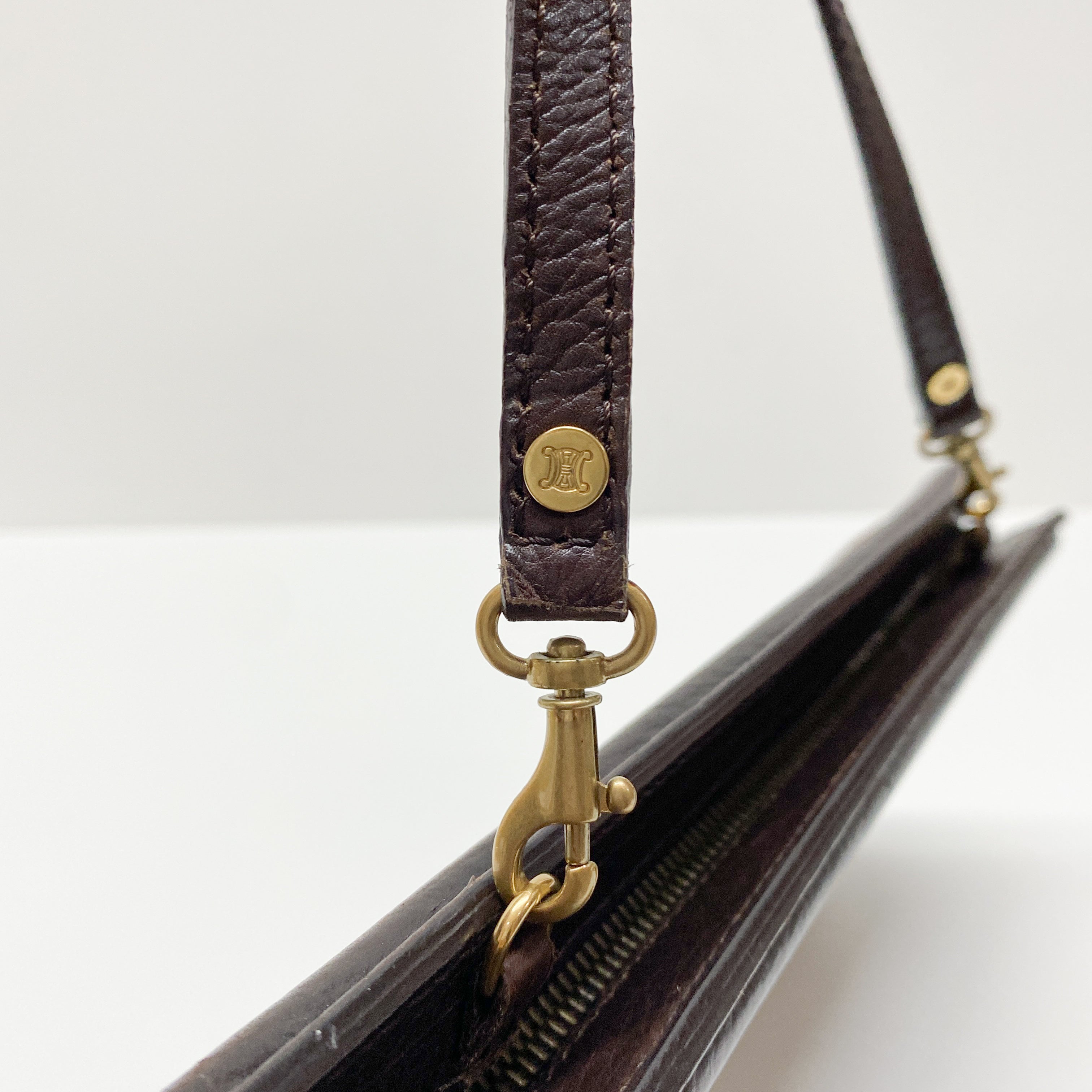 Vintage Brown Leopard Print Pony Hair Two Way Bag