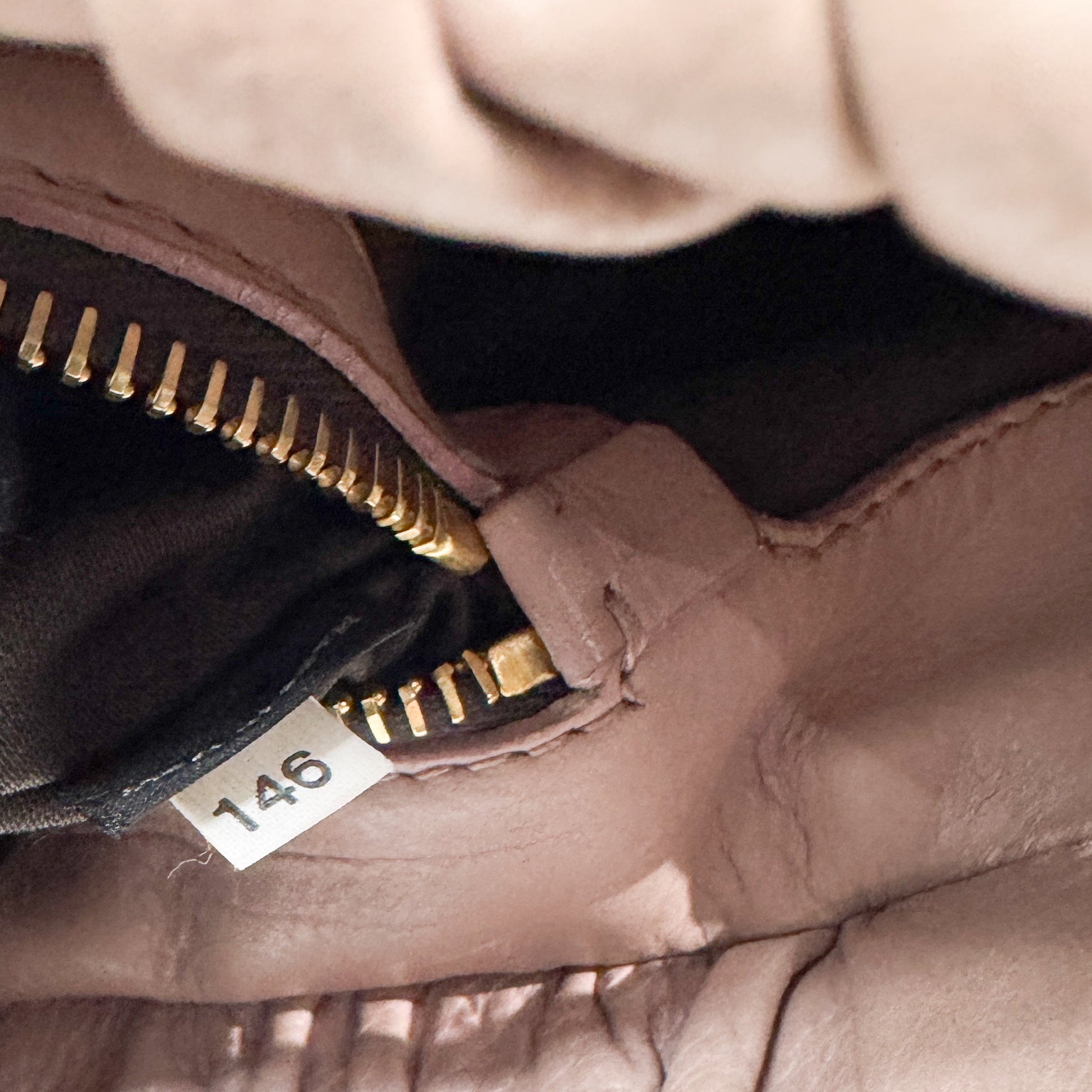 Vitello Pink Leather Two Way Bag