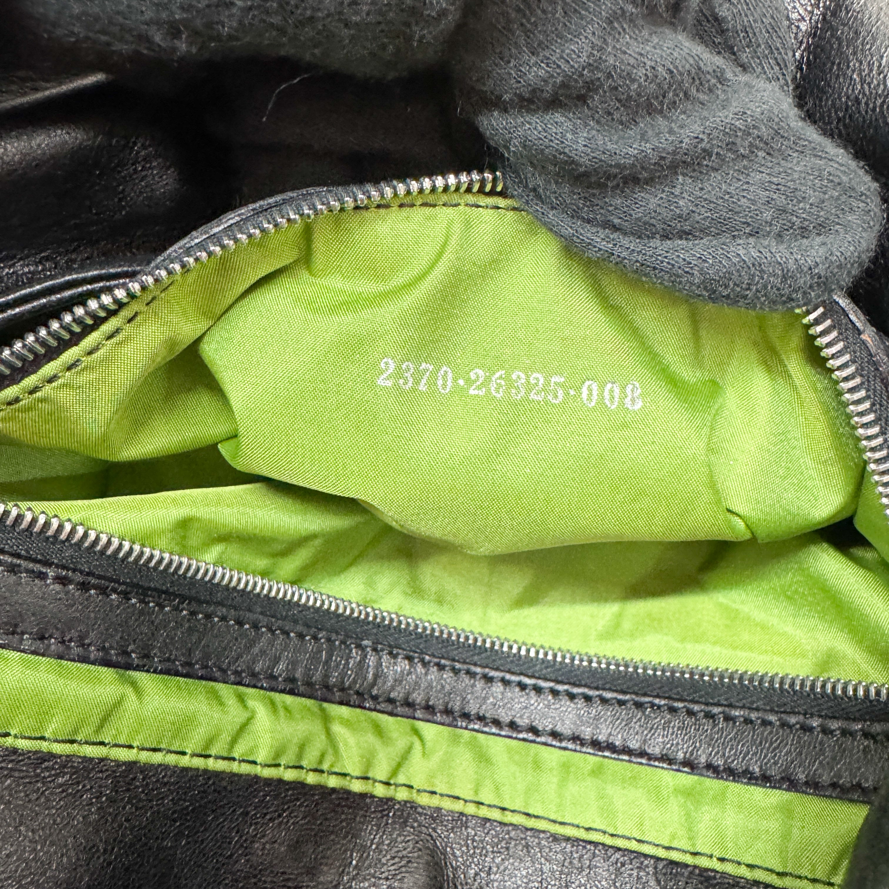 Mamma Baguette Black Leather Shoulder Bag