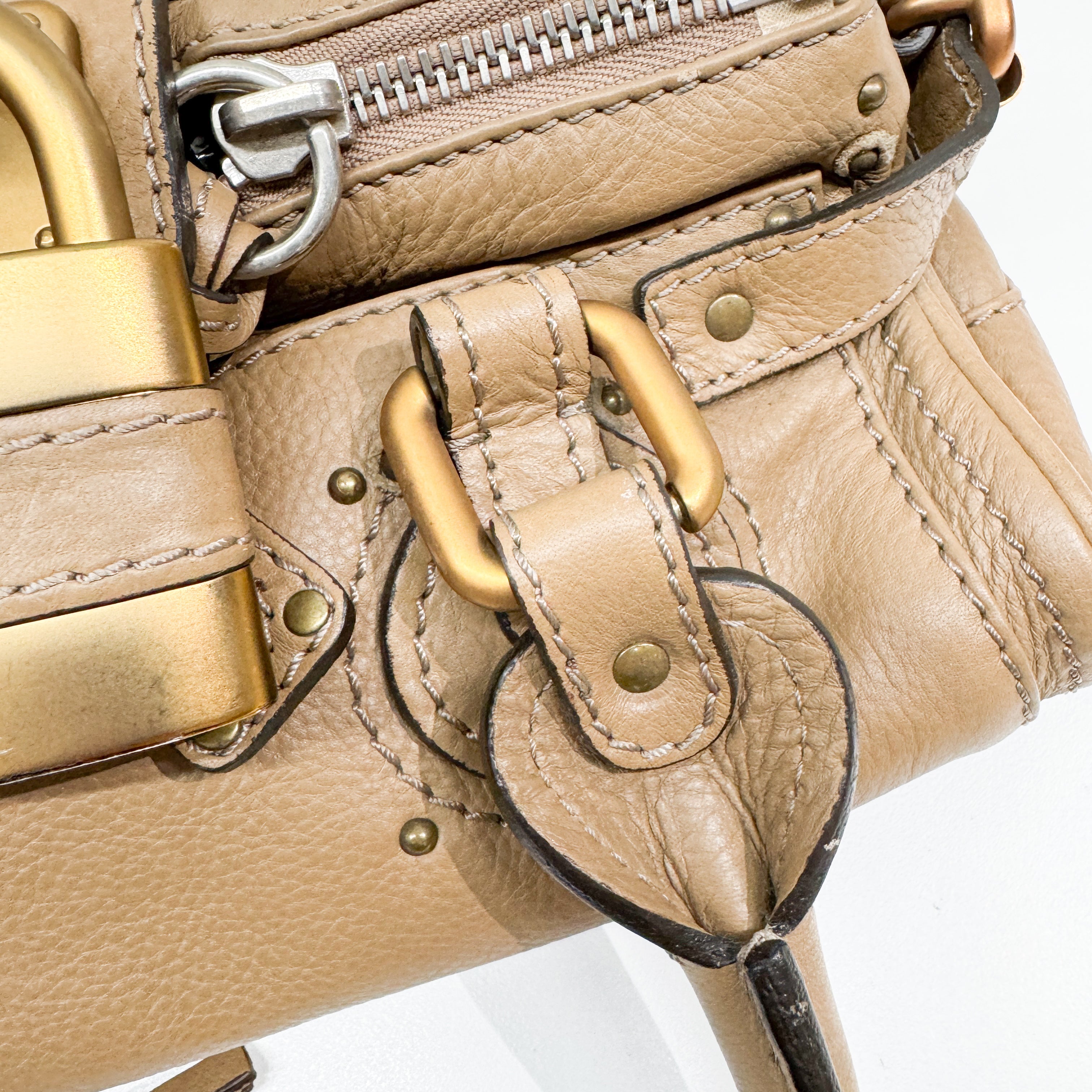 Mini Paddington Brown Leather Shoulder Bag