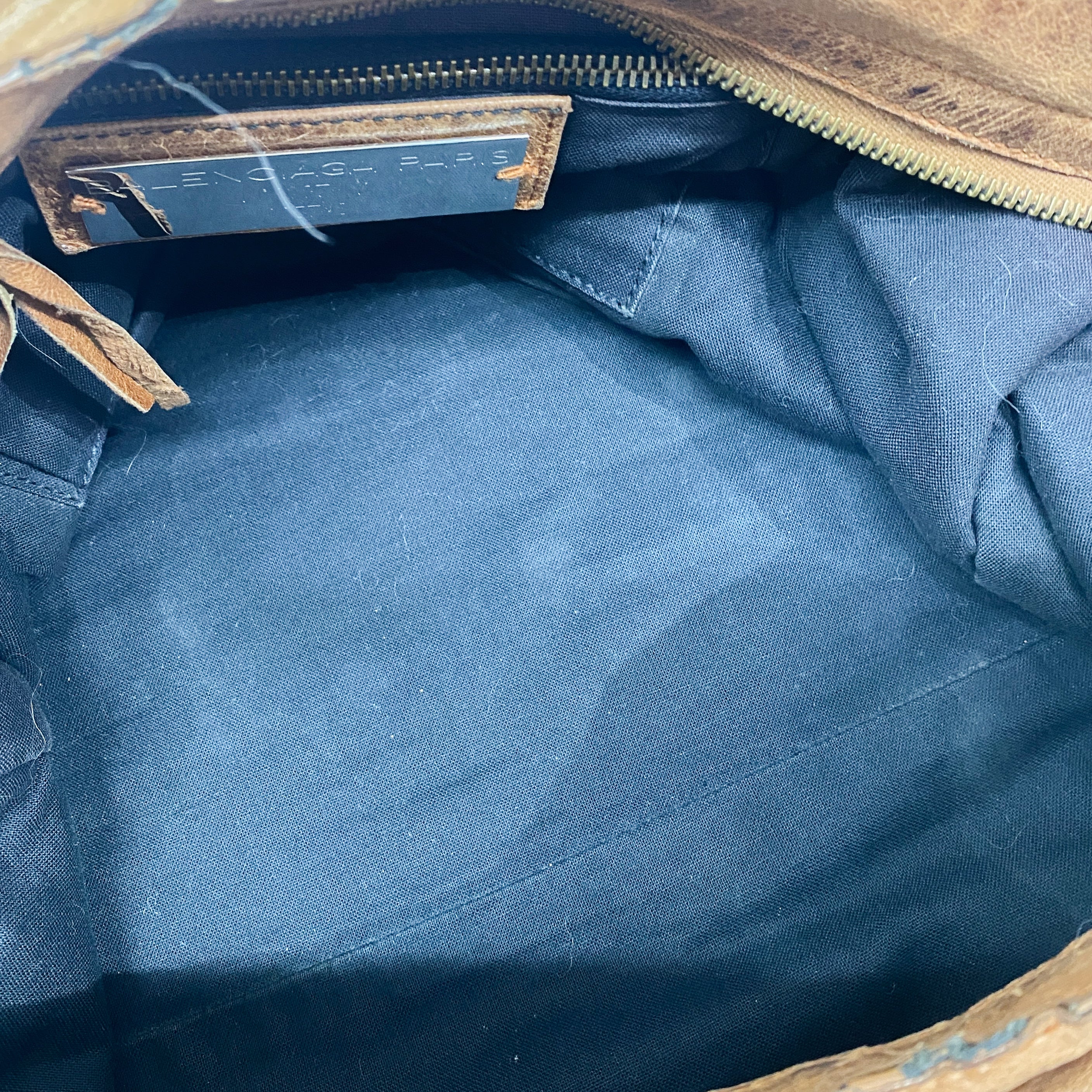 The City Brown Calfskin Leather Two Way Bag