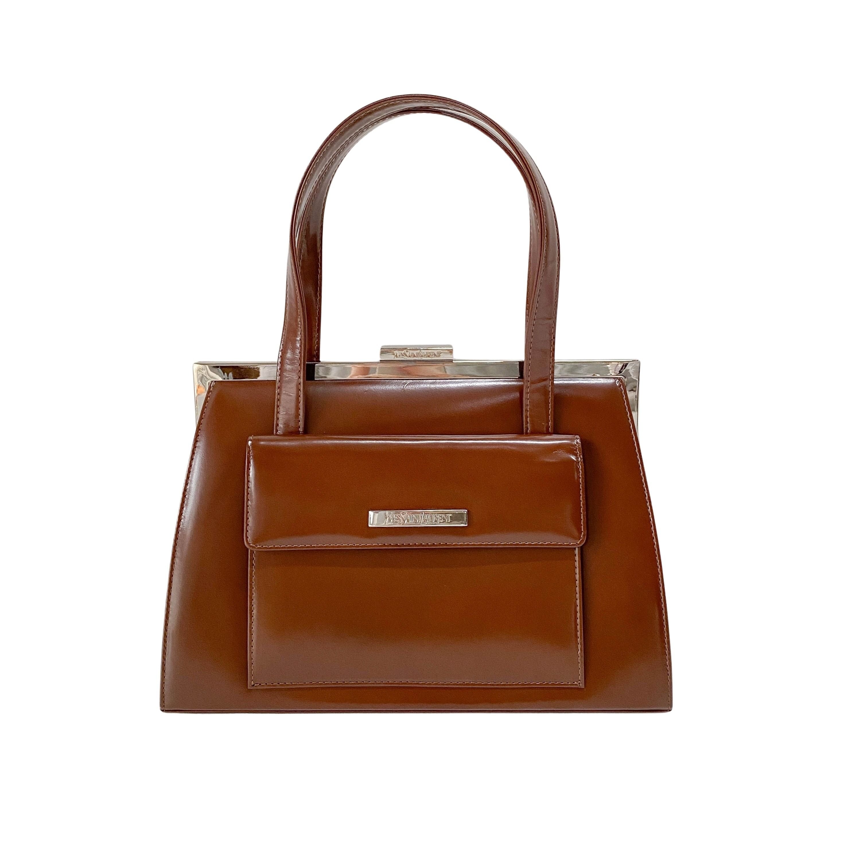 Brown Leather Handle Bag