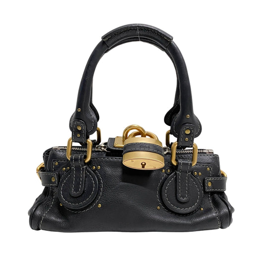 Mini Paddington Black Calfskin Shoulder Bag