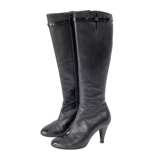 Size 37 Black Leather Boots