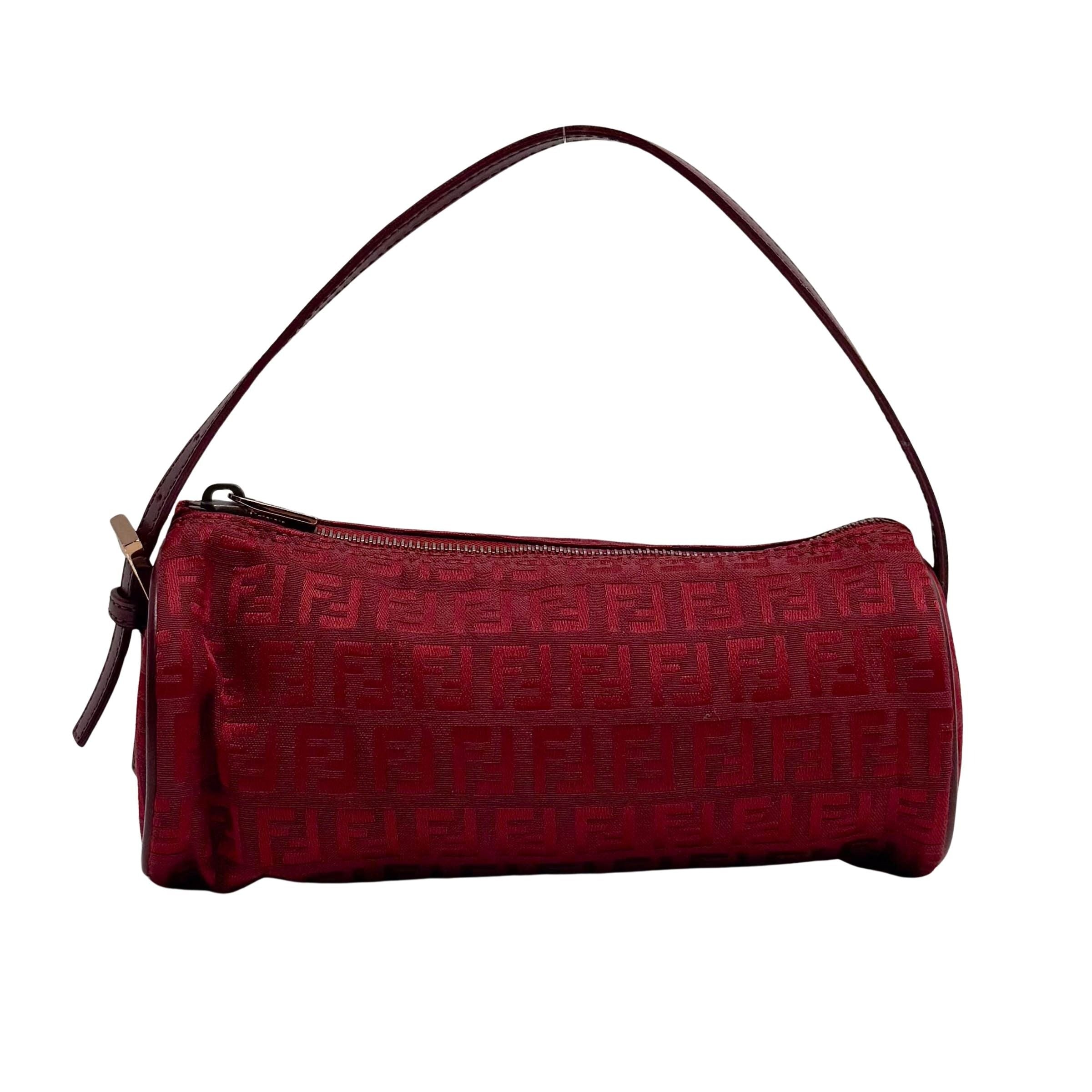 Zucchino Red Canvas Shoulder Bag