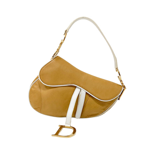 Saddle Brown Leather Shoulder Bag