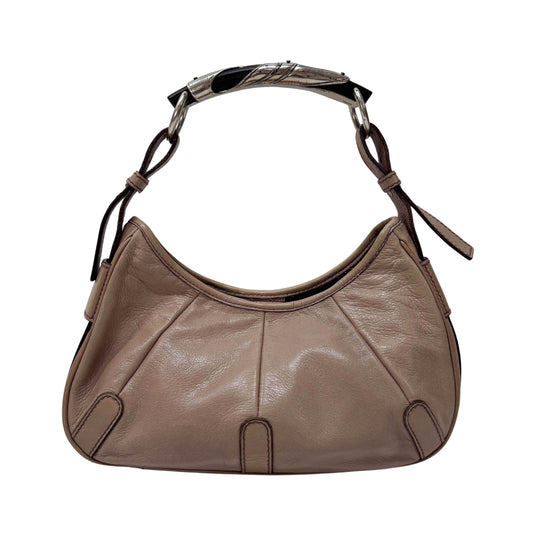Mombasa Pink/Beige Leather Shoulder Bag