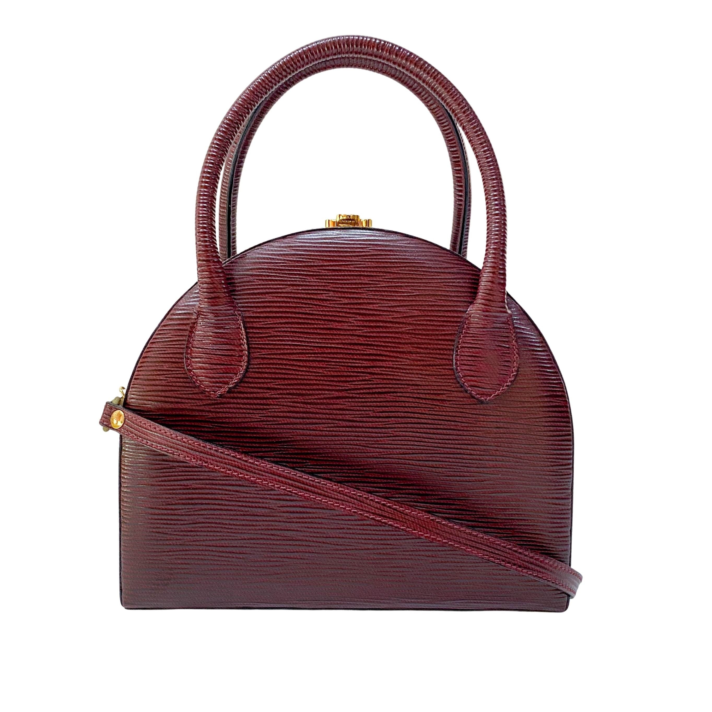 Vintage Red Leather Two Way bag