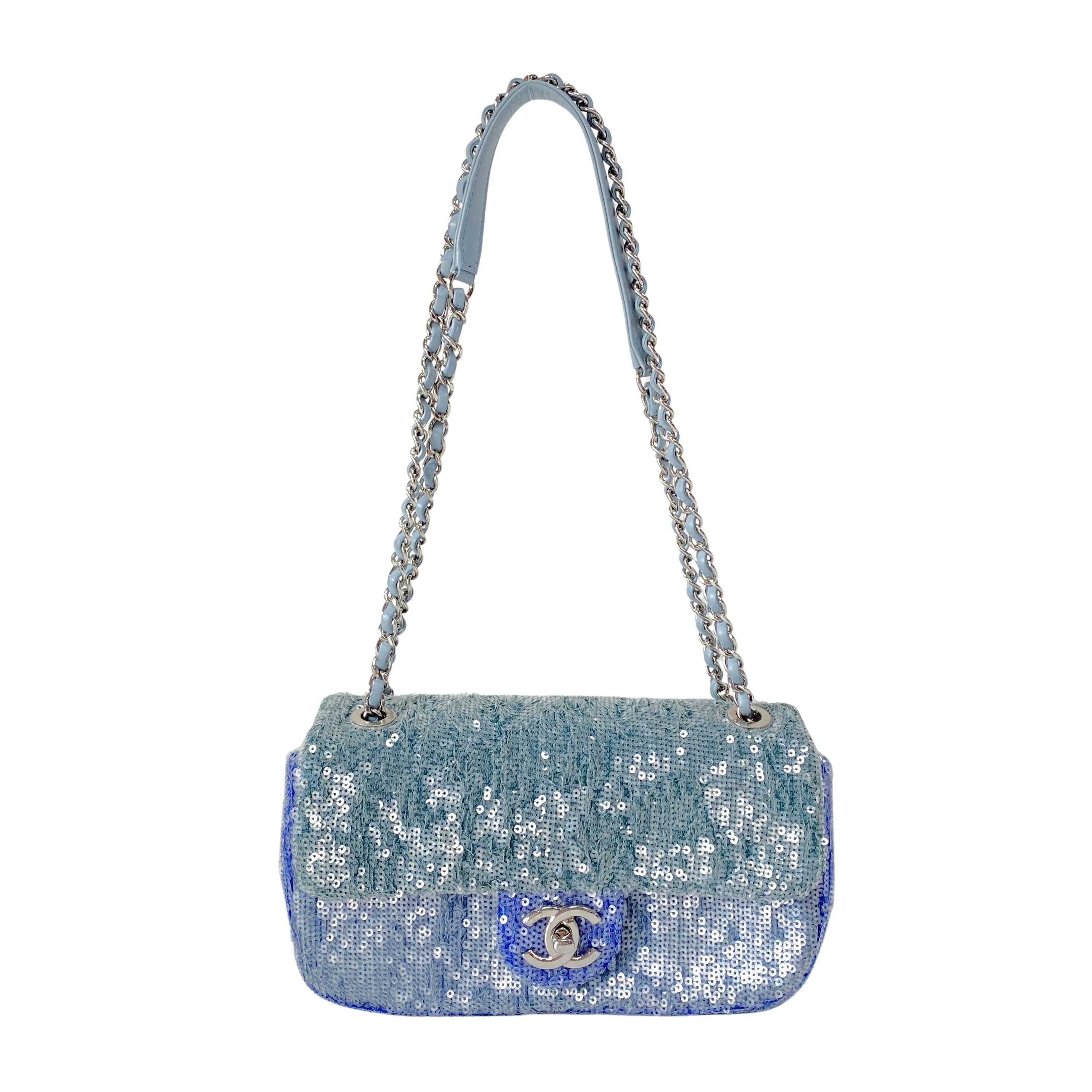 Small Waterfall Timeless Classic Sequin Bag