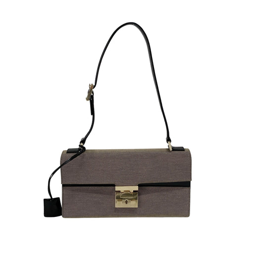 Brown Canvas Shoulder Bag