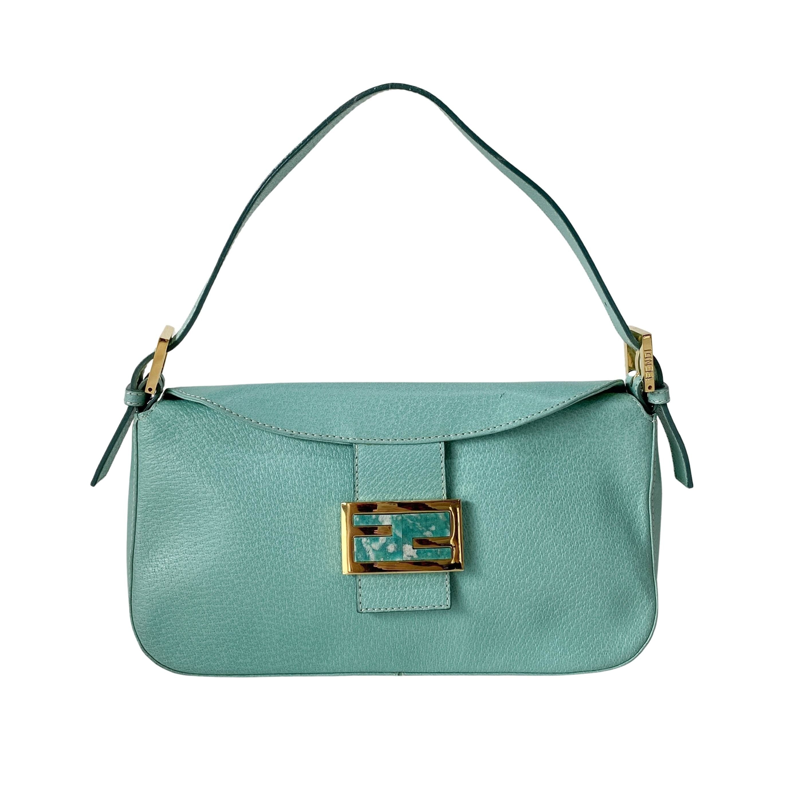Green Leather Shoulder Bag