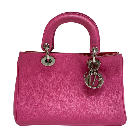 Vintage Pink Leather Hand Bag