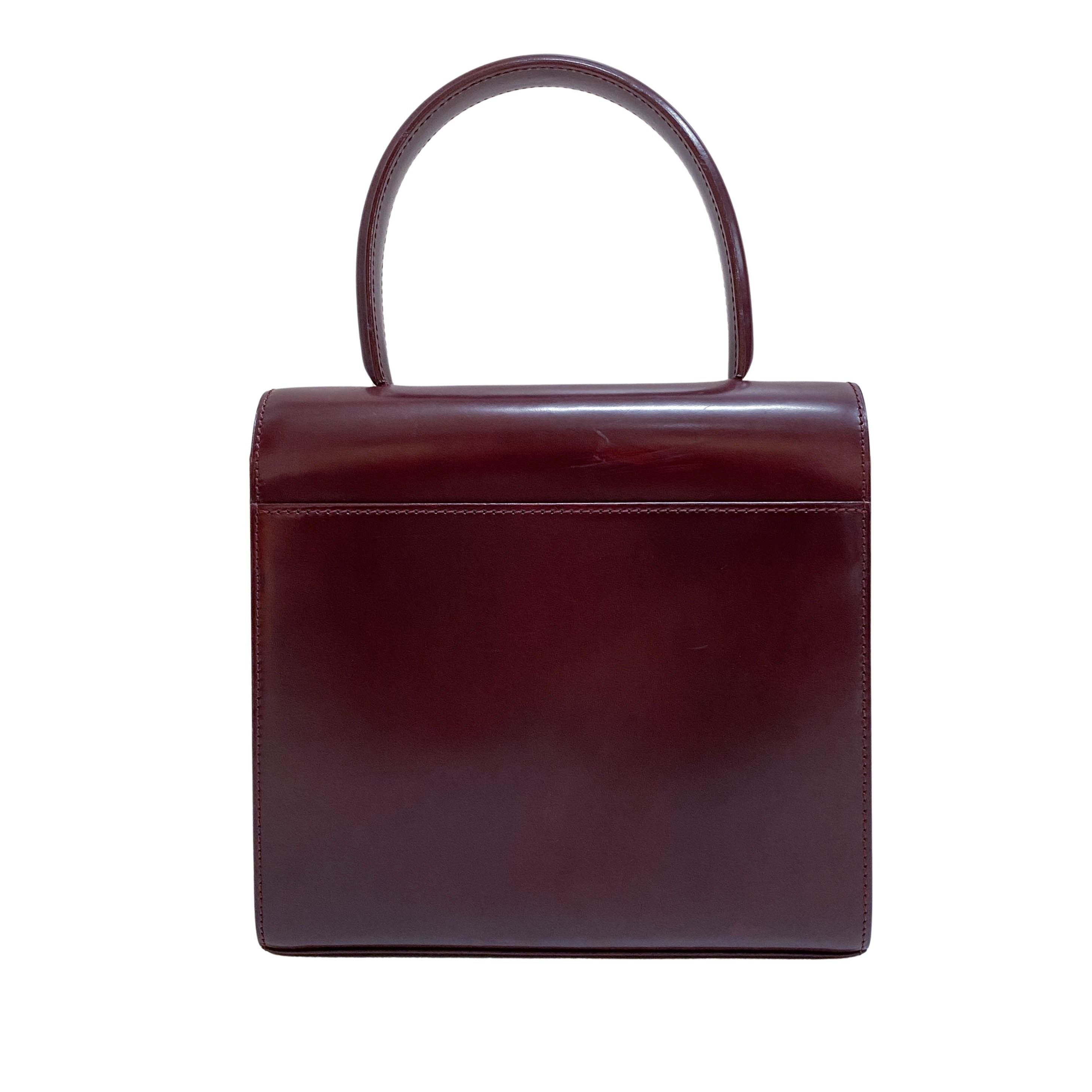 Panthère de Cartier Top Handle Leather Bag