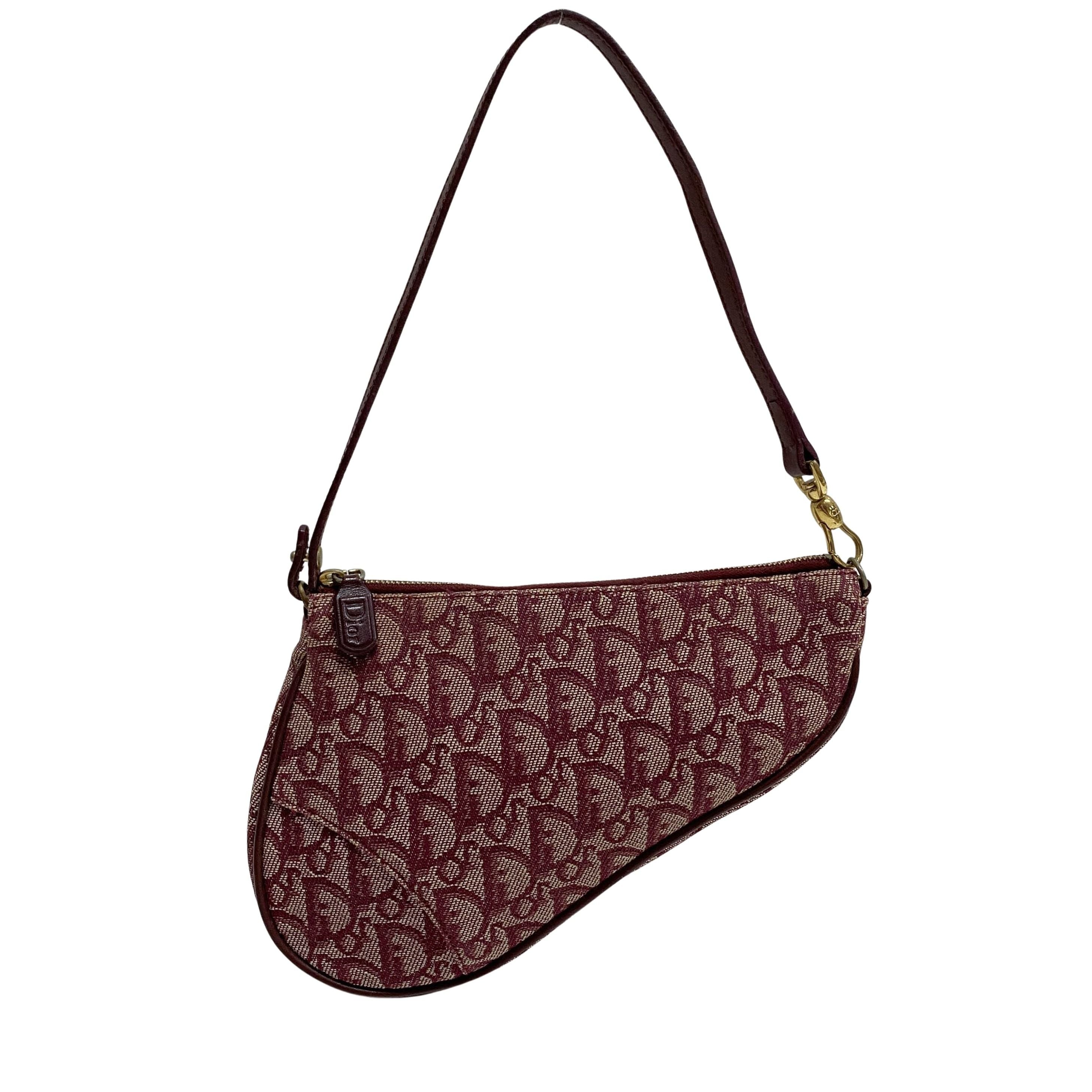 Saddle Red Trotter Canvas Shoulder Bag