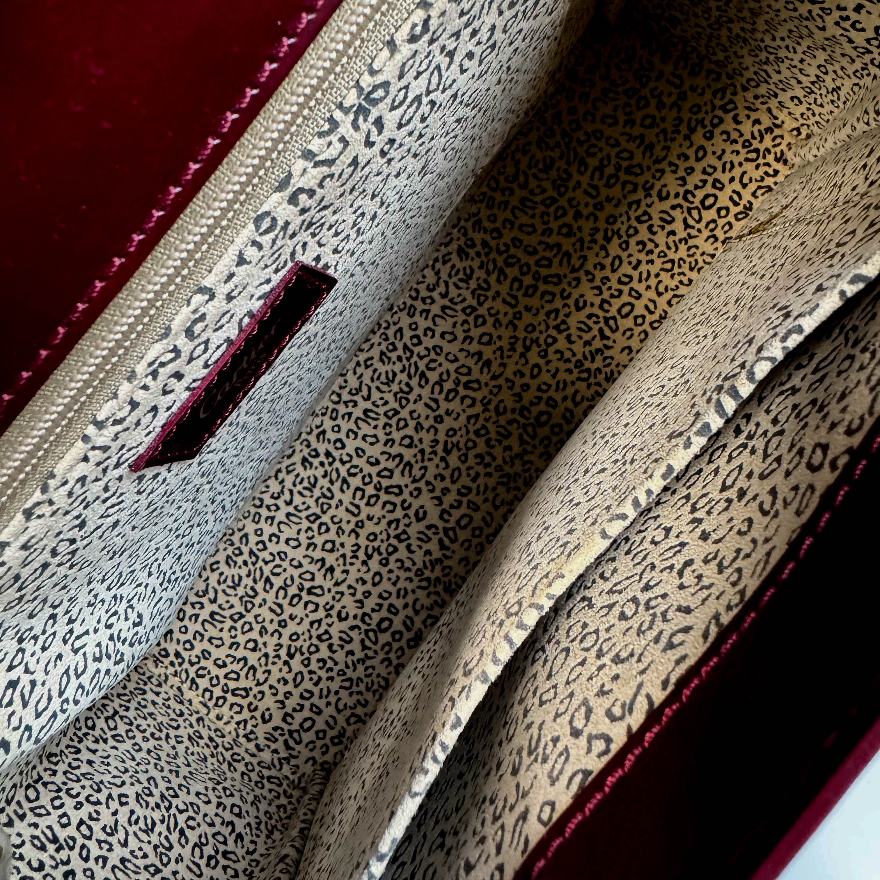 Panthère de Cartier Top Handle Leather Bag