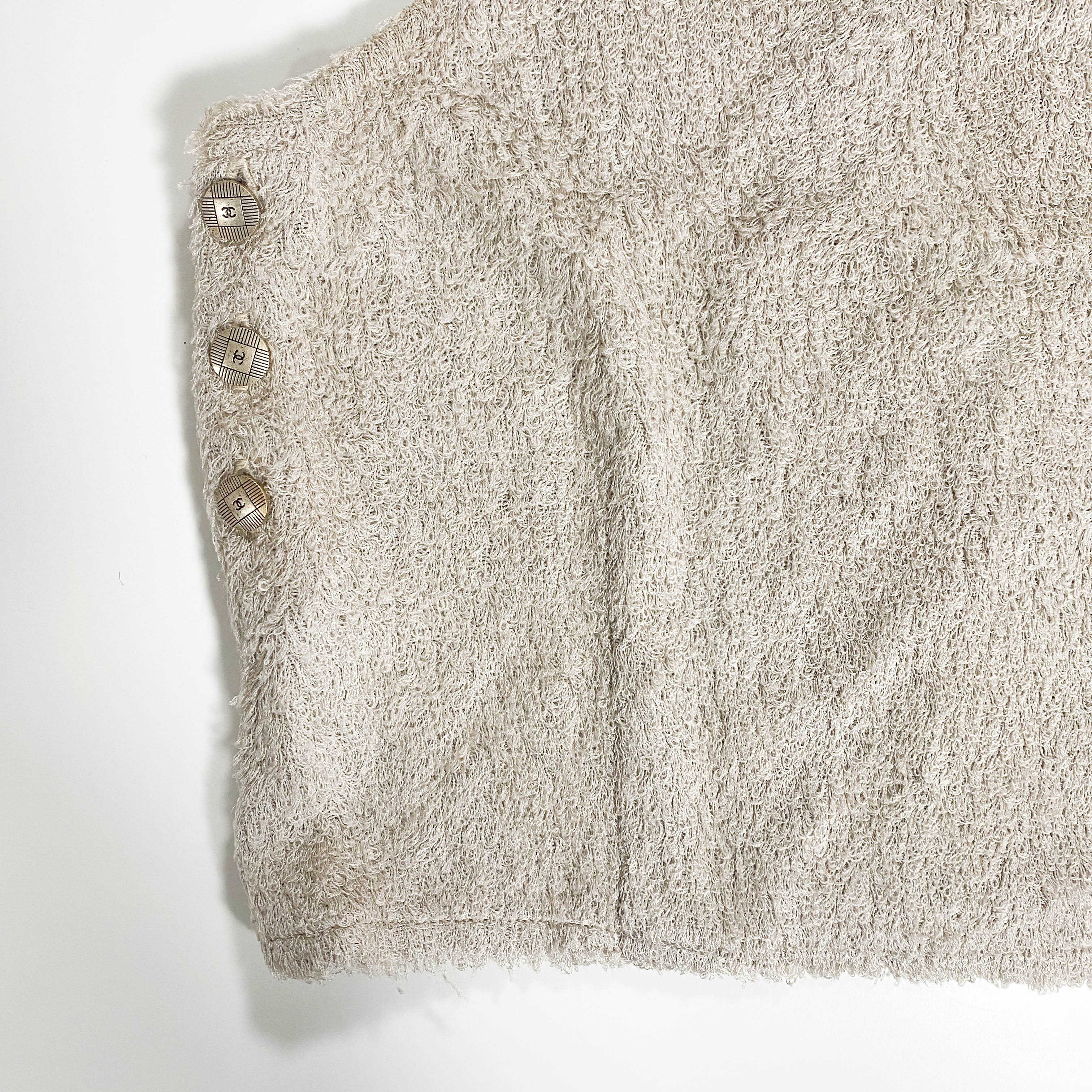 Silk Fabric Sleeveless Vest Top