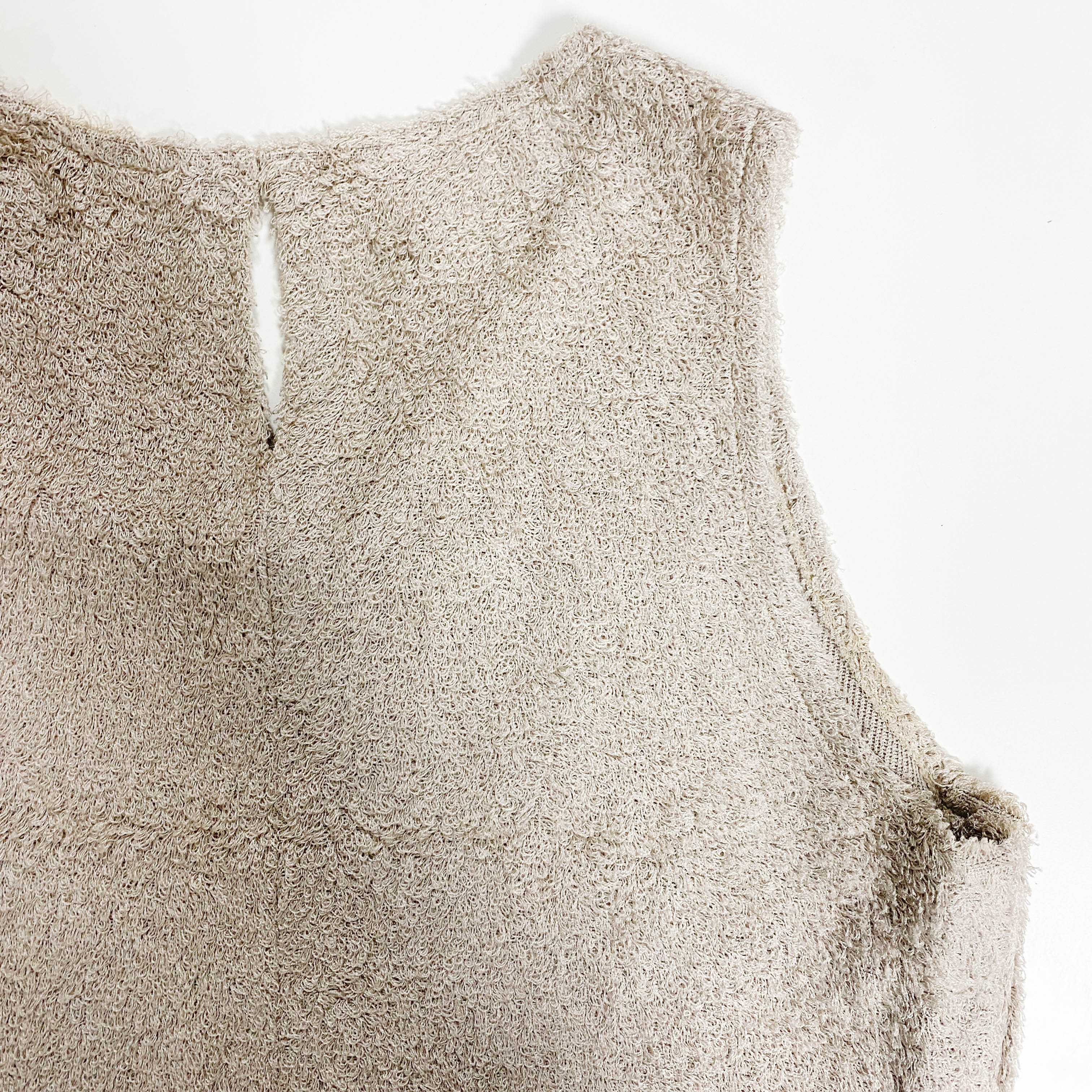 Silk Fabric Sleeveless Vest Top