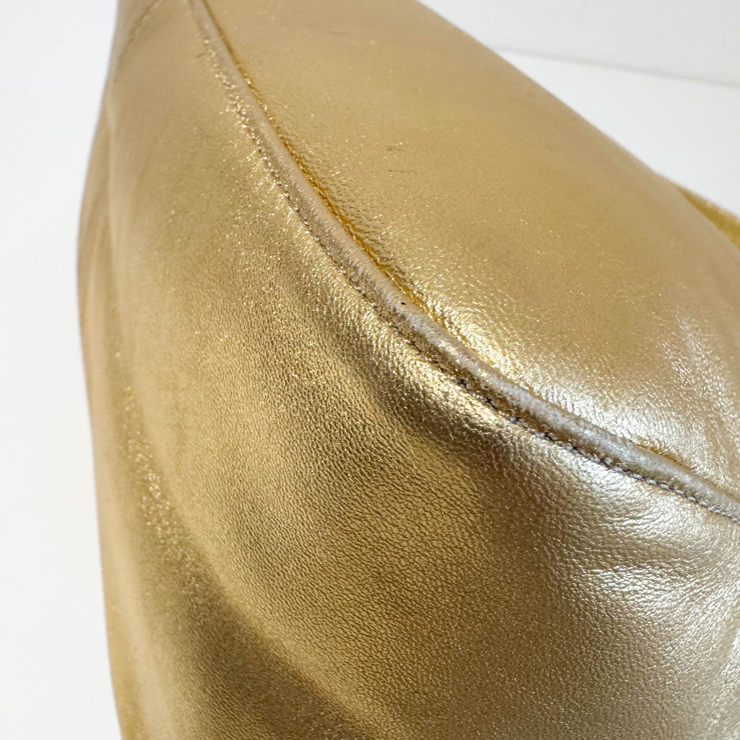 Mamma Baguette Gold Shoulder Bag