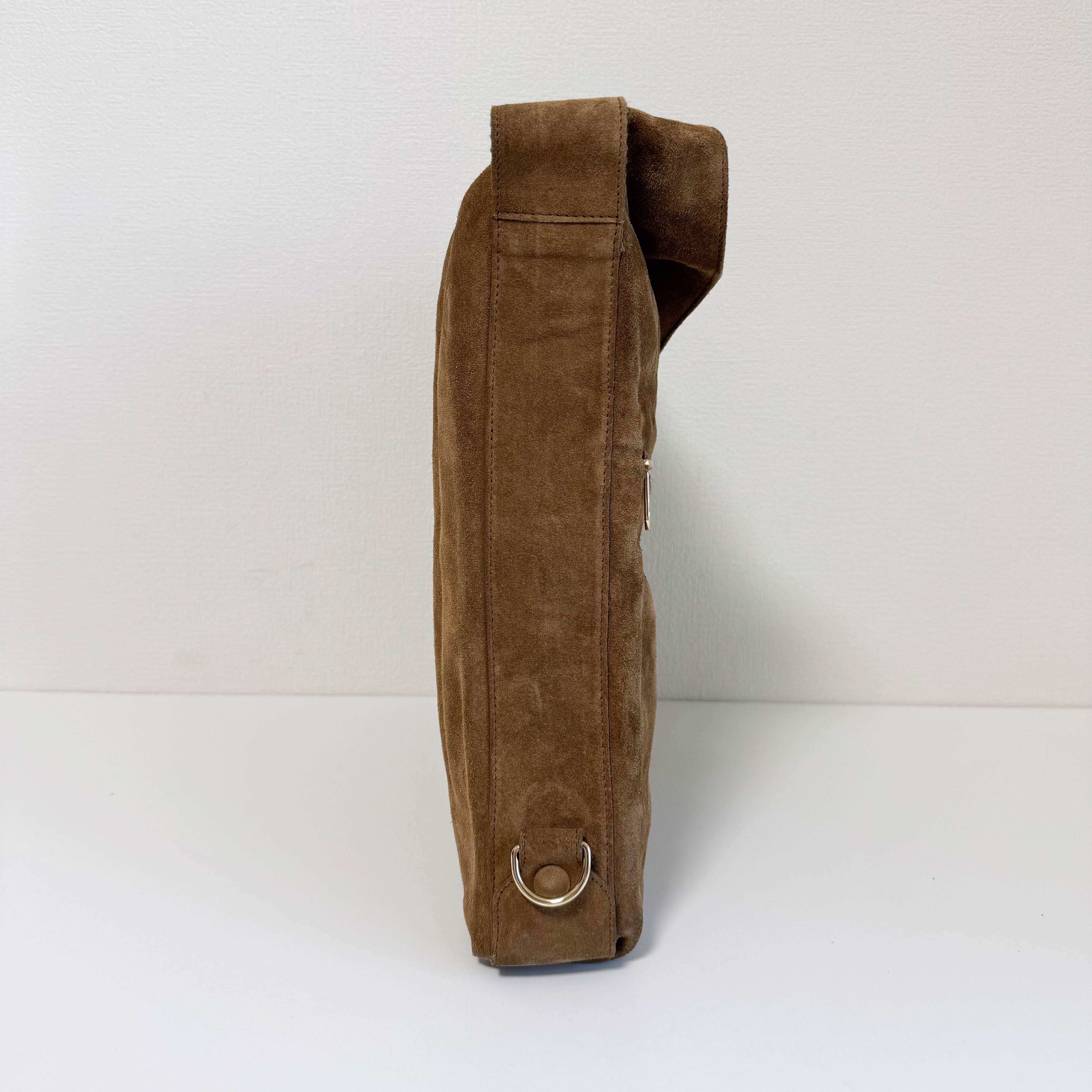 Archive Brown Suede Shoulder Bag