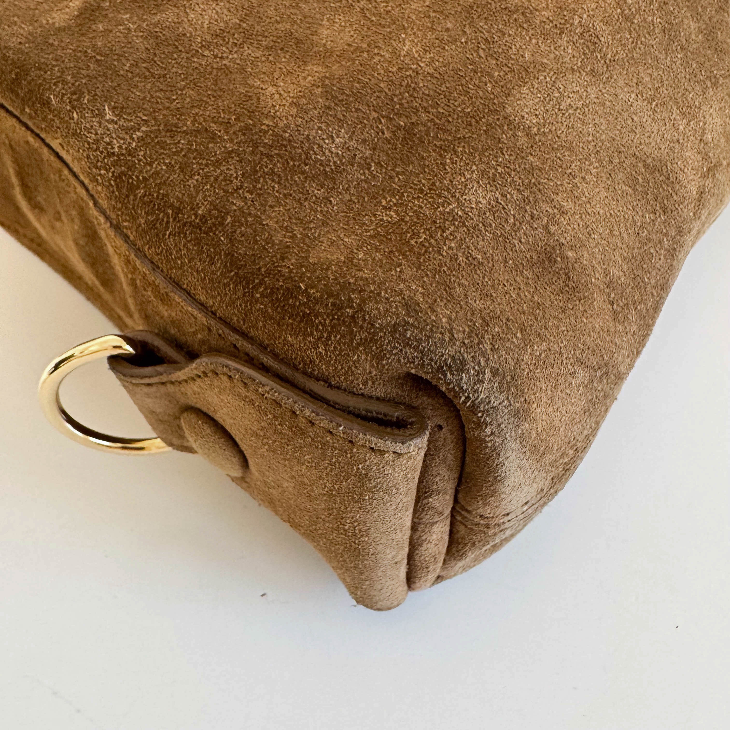 Archive Brown Suede Shoulder Bag