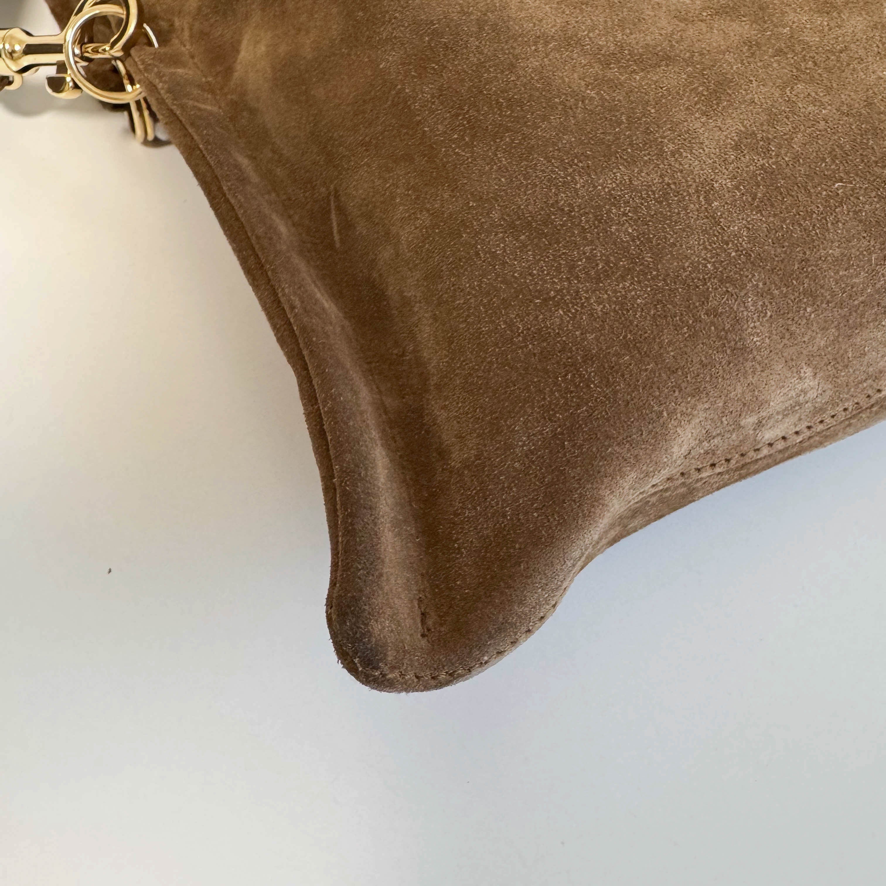 Archive Brown Suede Shoulder Bag