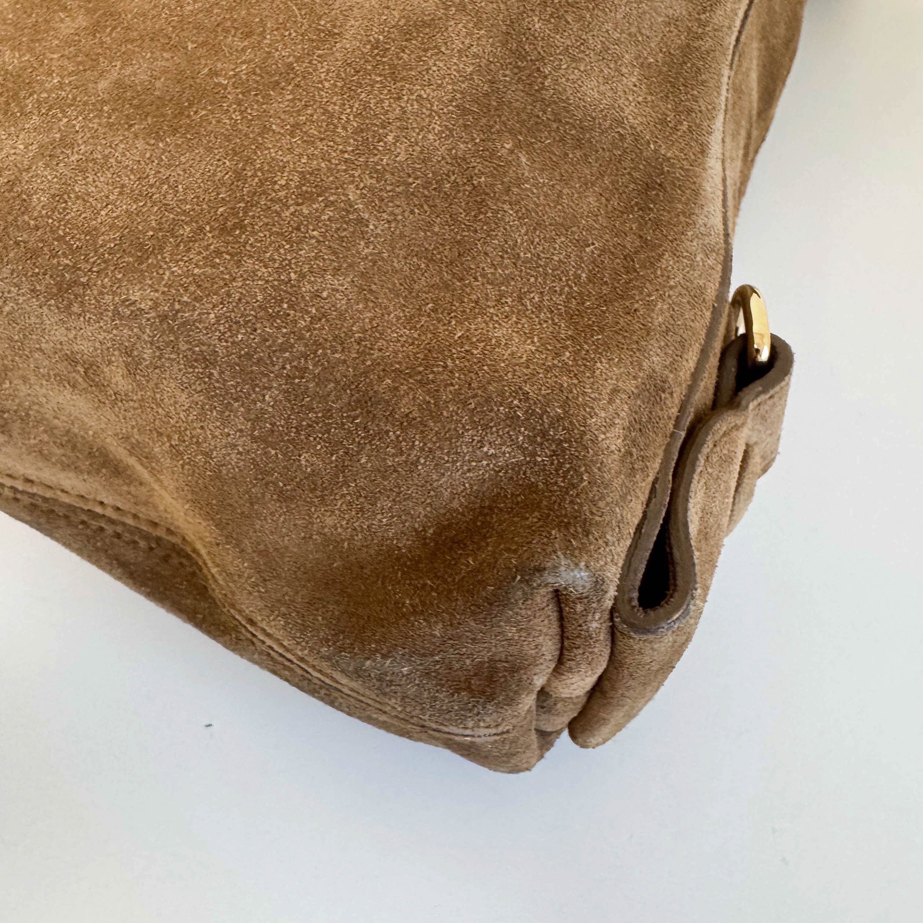Archive Brown Suede Shoulder Bag
