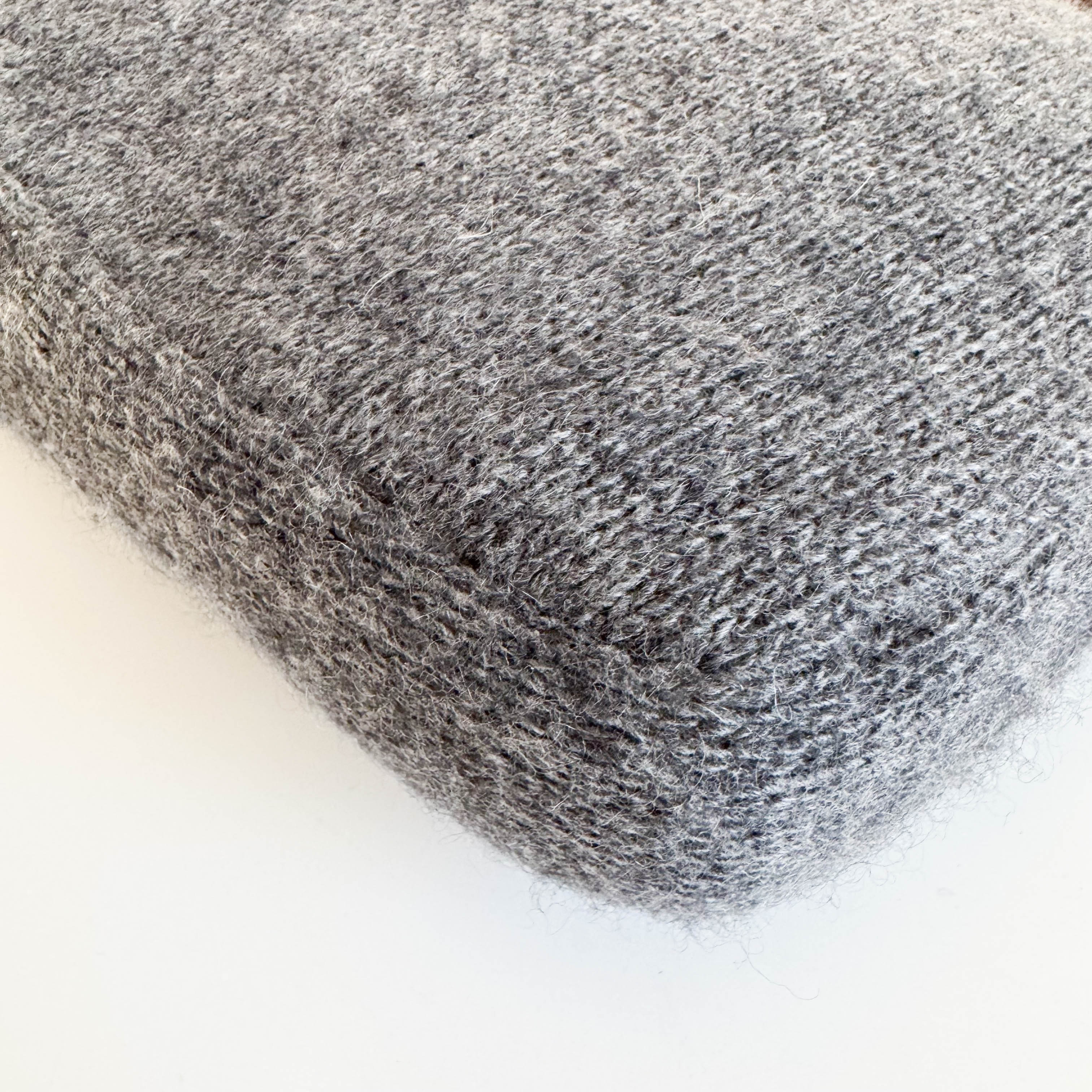 Baguette Grey Cashmere Shoulder Bag