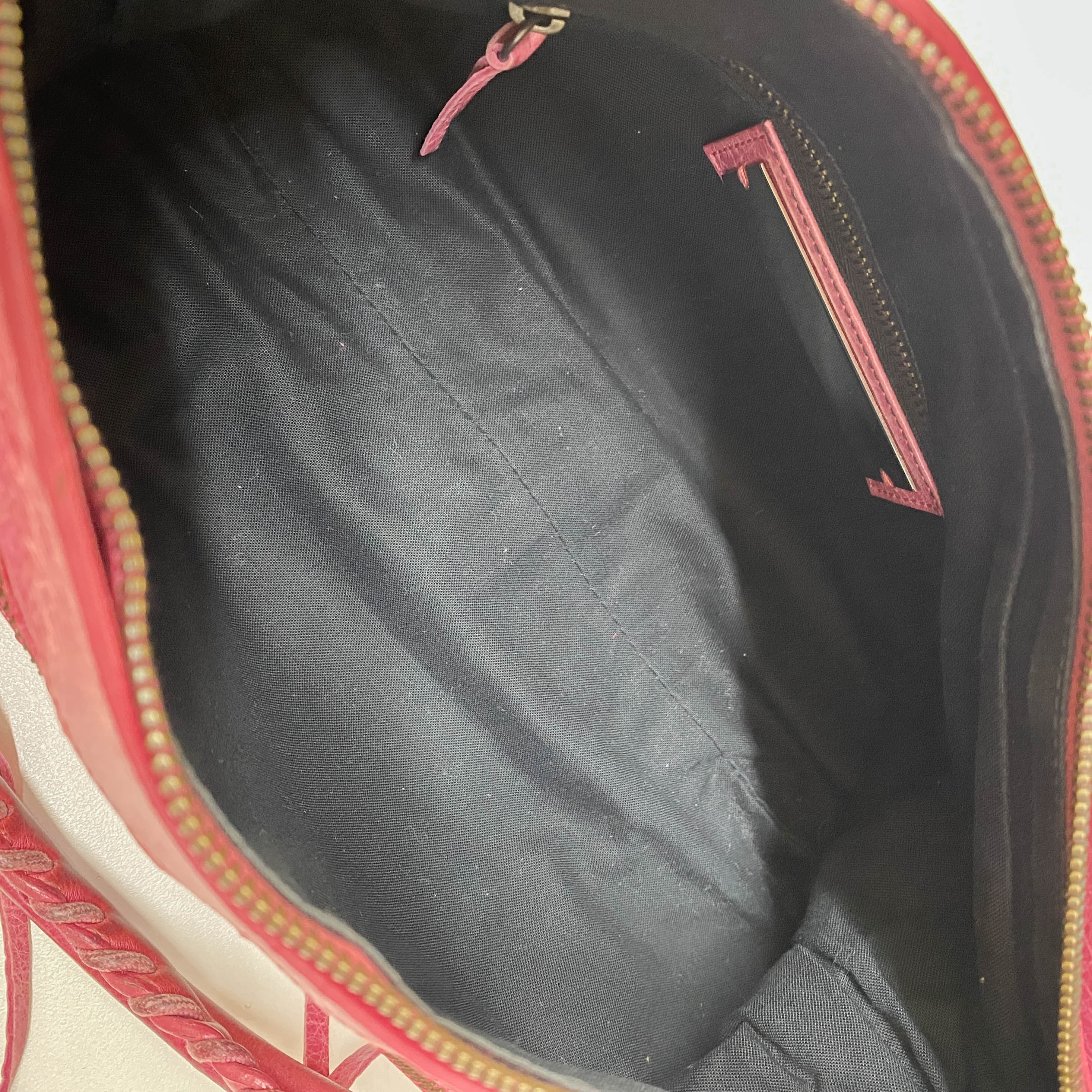 The First Pink Calfskin Leather Two Way Bag