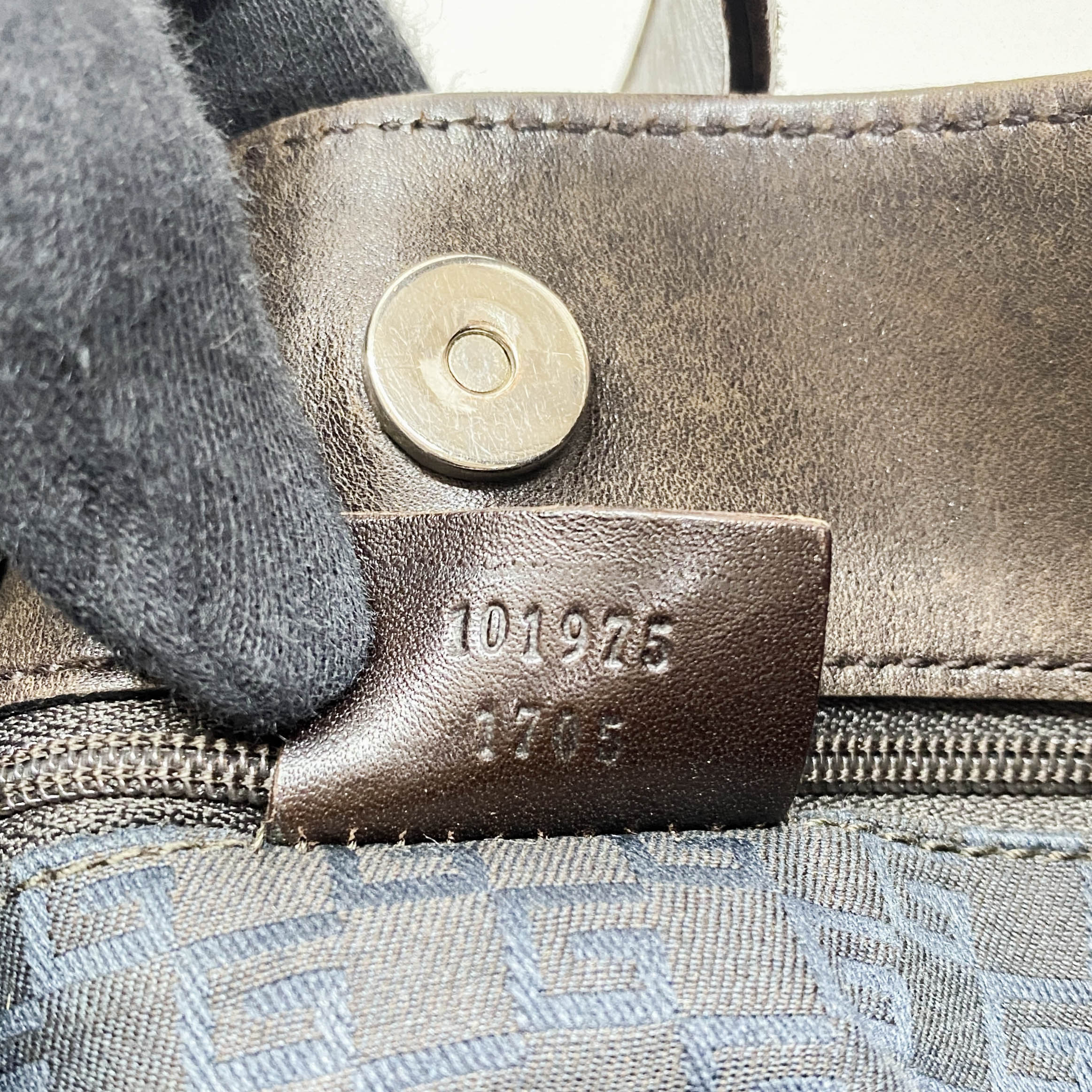 Vintage Brown Suede Shoulder Bag