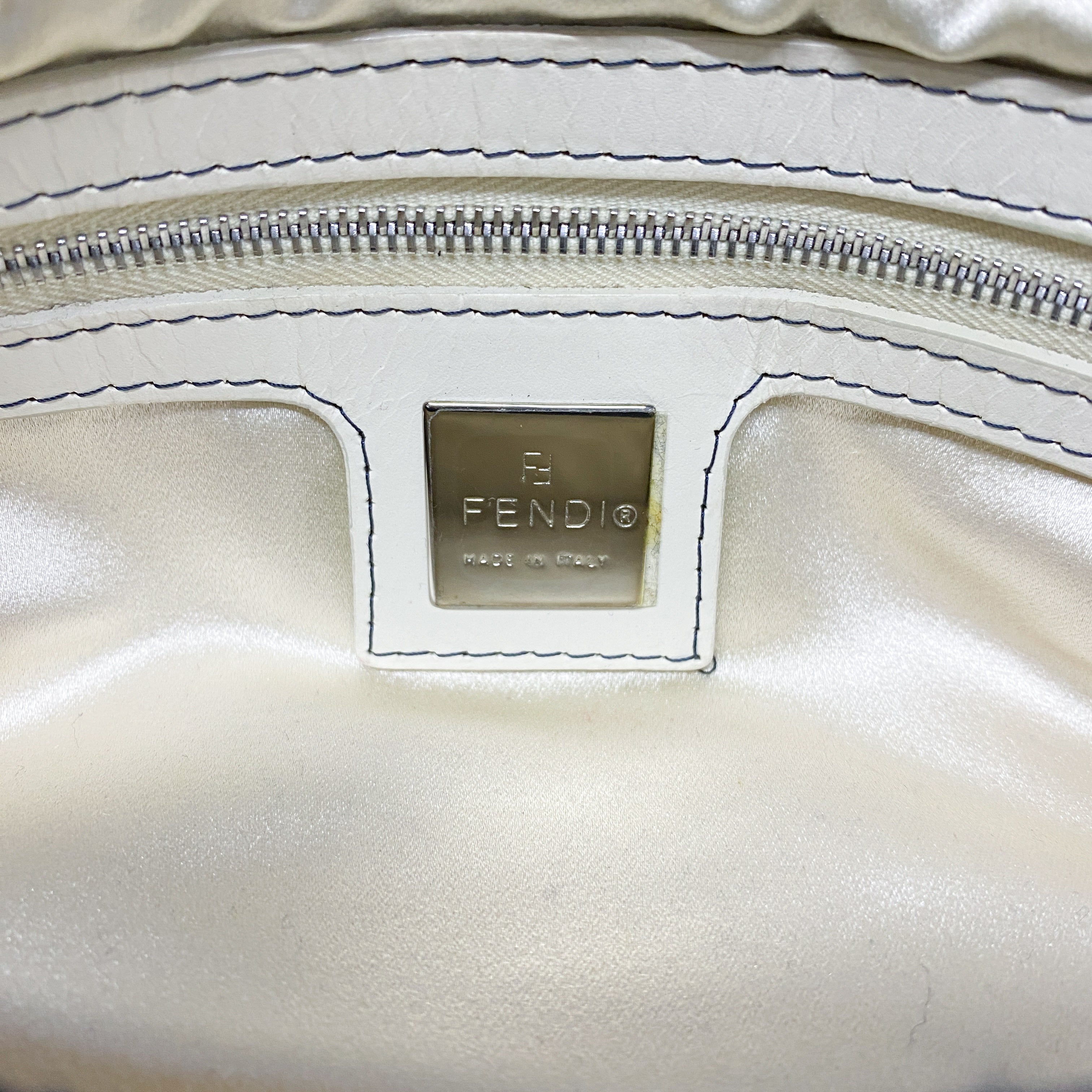 Mamma Baguette Knitted Cotton Fabric Shoulder Bag