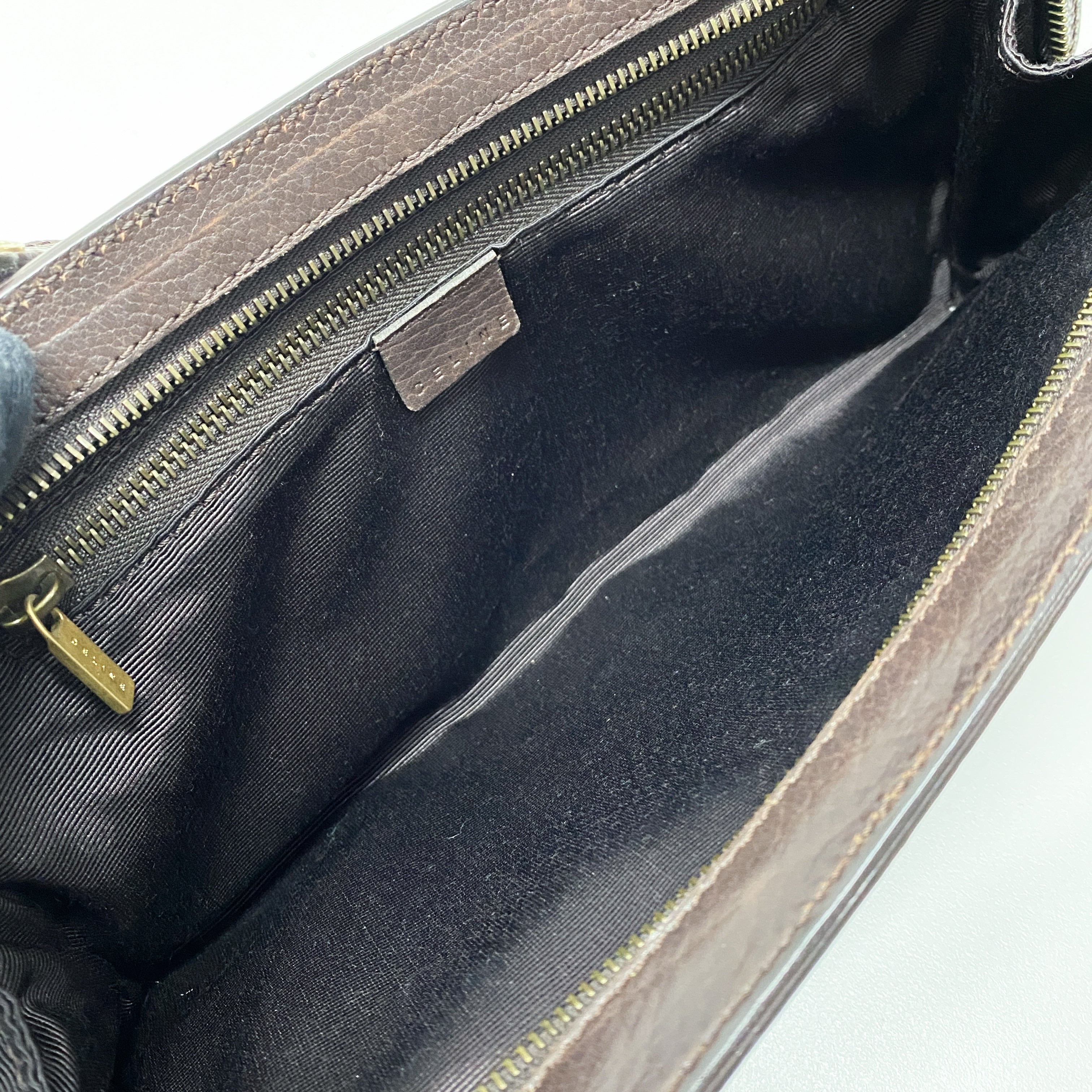 Vintage Brown Leopard Print Pony Hair Two Way Bag