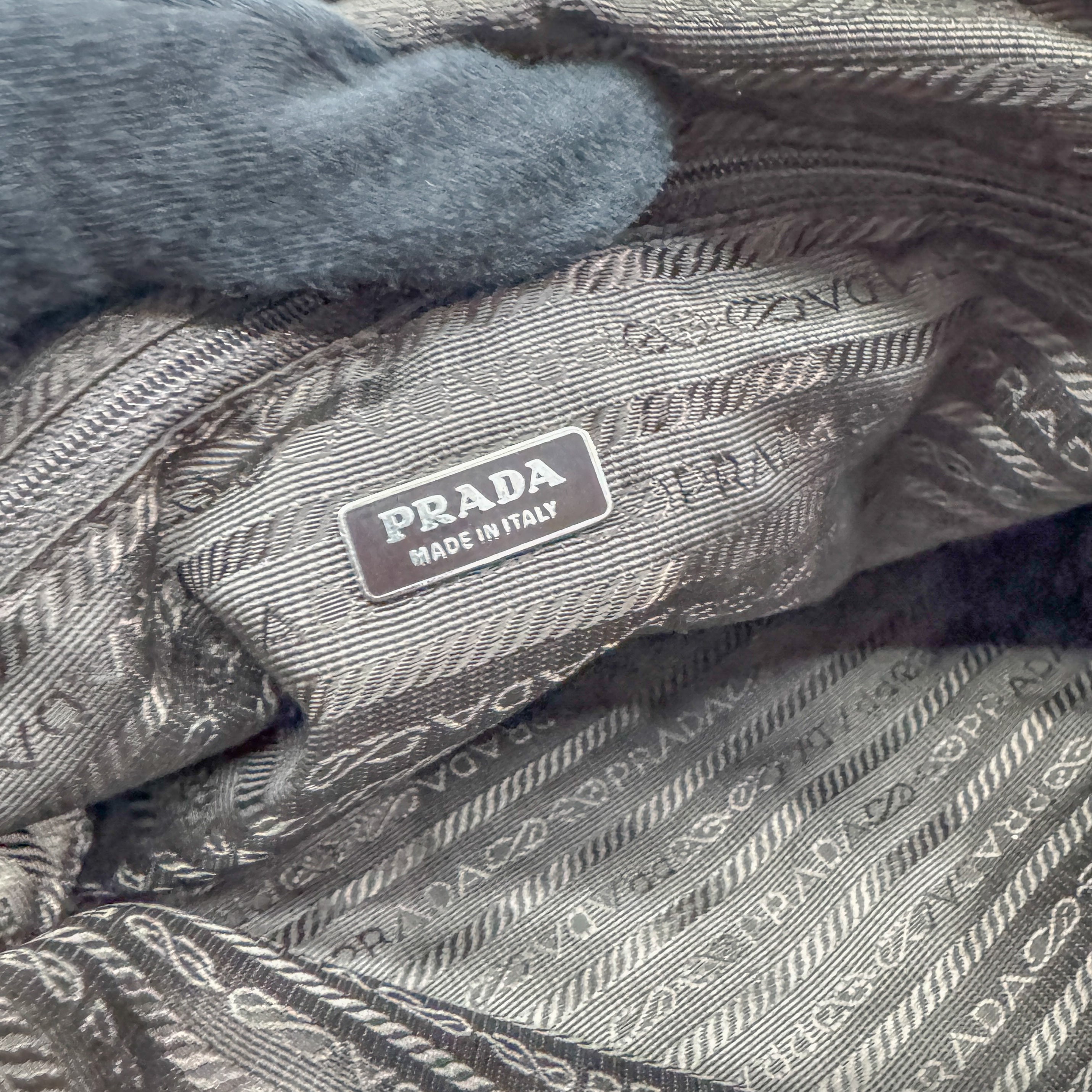 Vintage Brown Suede Hand Bag