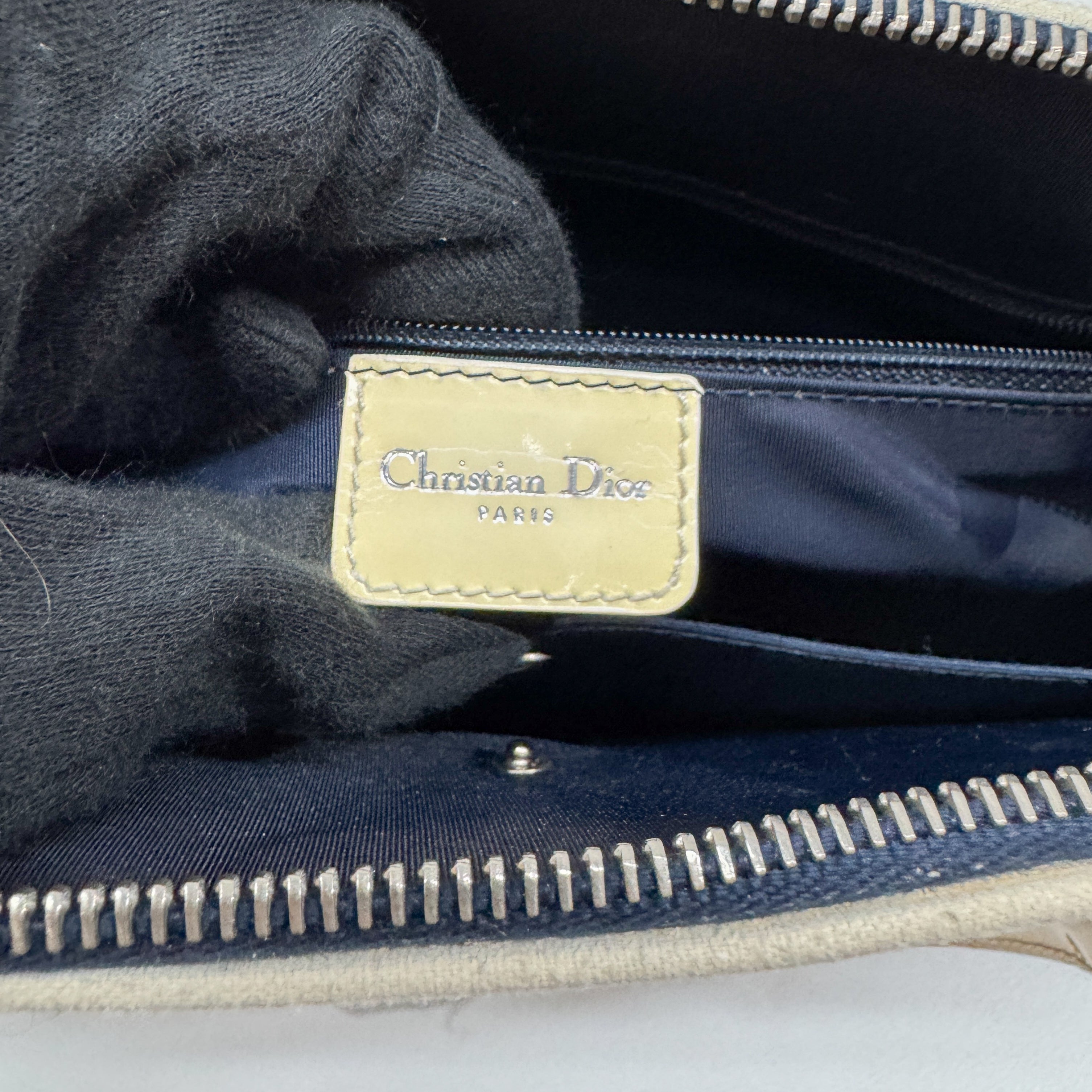 CHRISTIAN DIOR DENIM MONTAIGNE CADILLAC 1947 HANDLE BAG