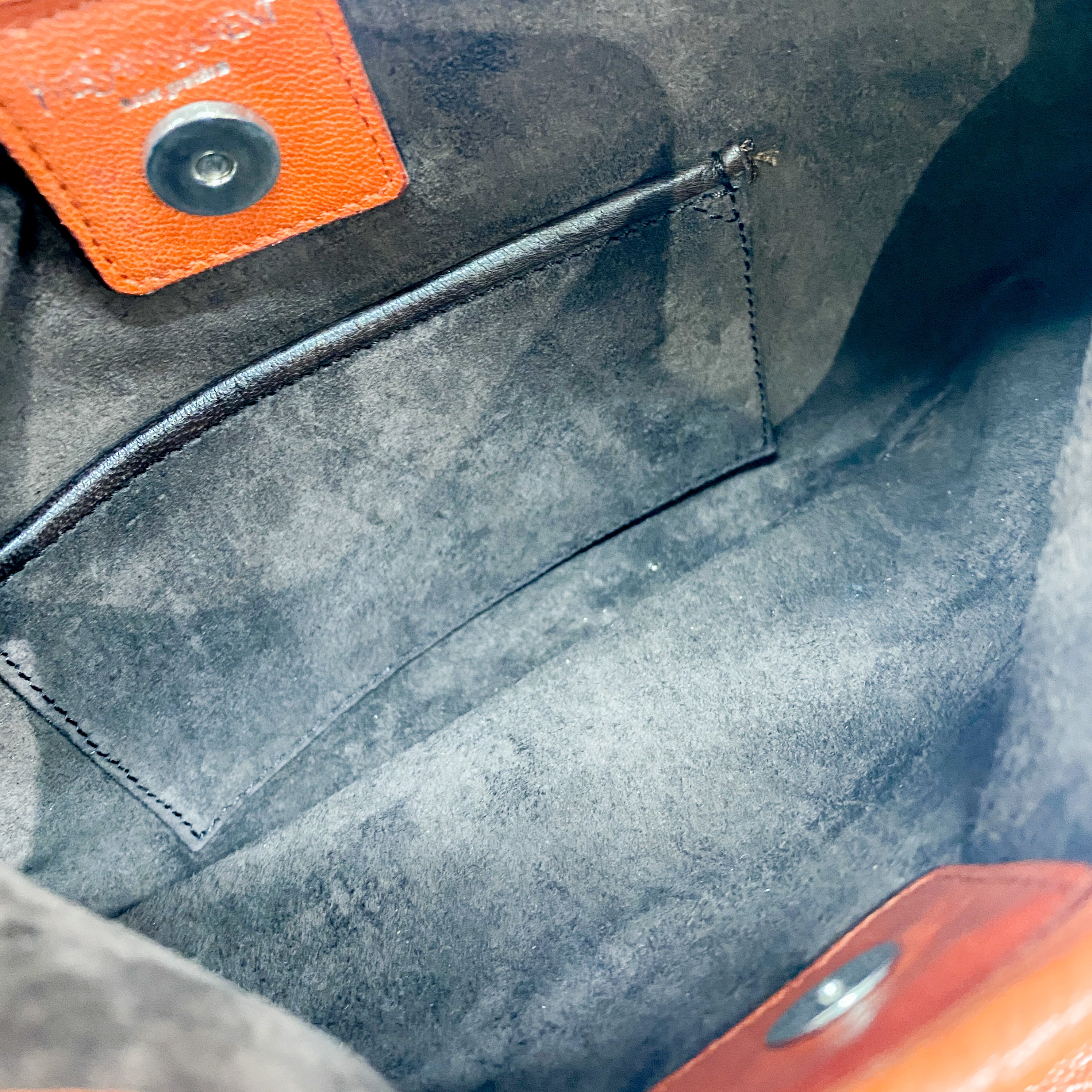 Saint Tropez Orange Leather Shoulder Bag