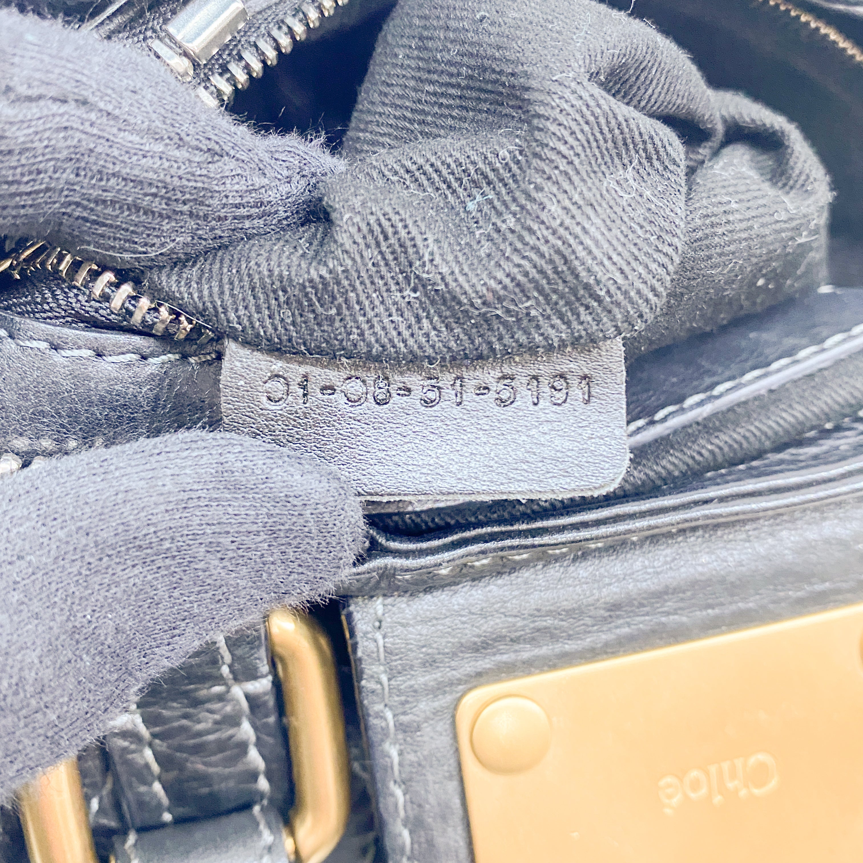 Mini Paddington Black Leather Shoulder Bag