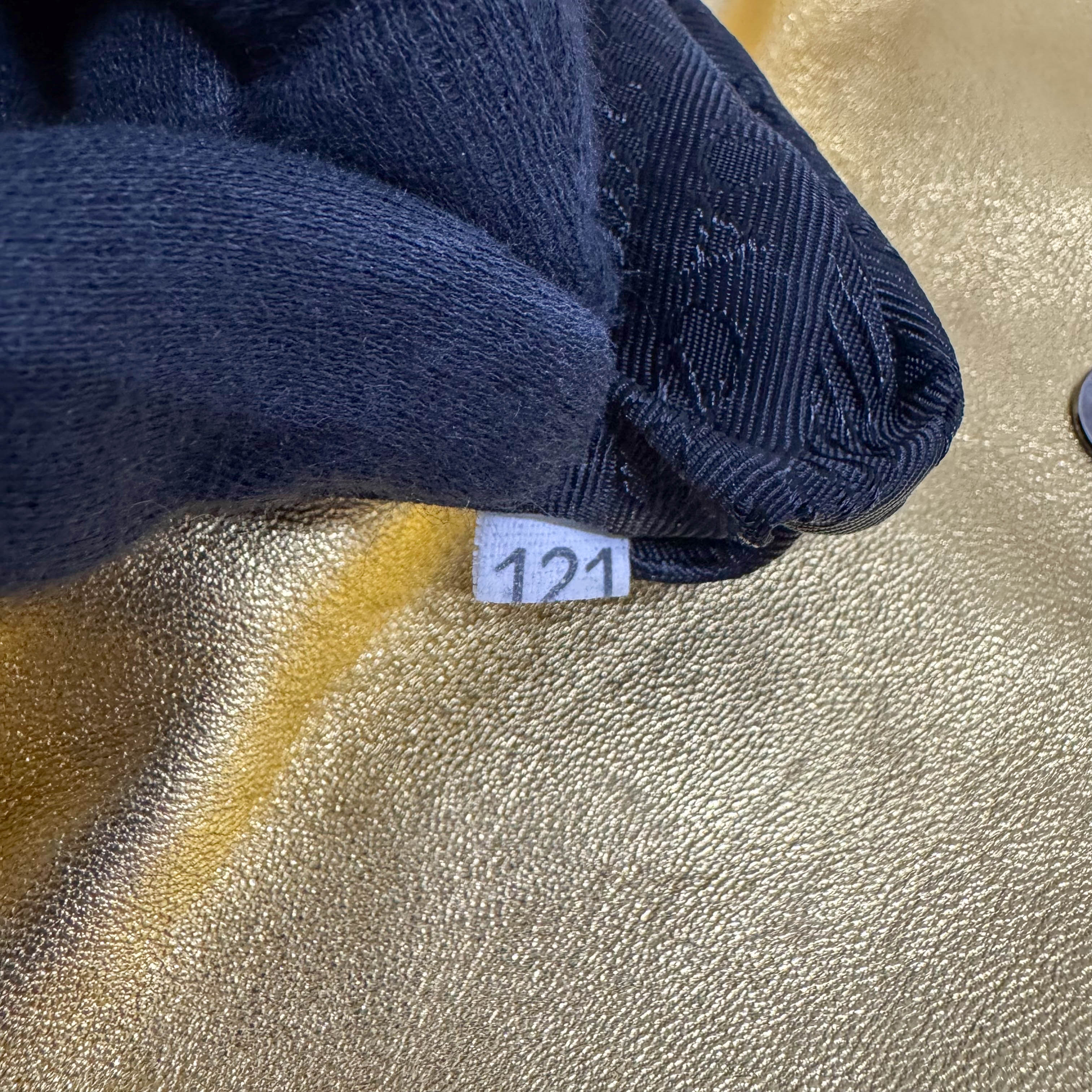 Small Golden Leather Shoulder Bag