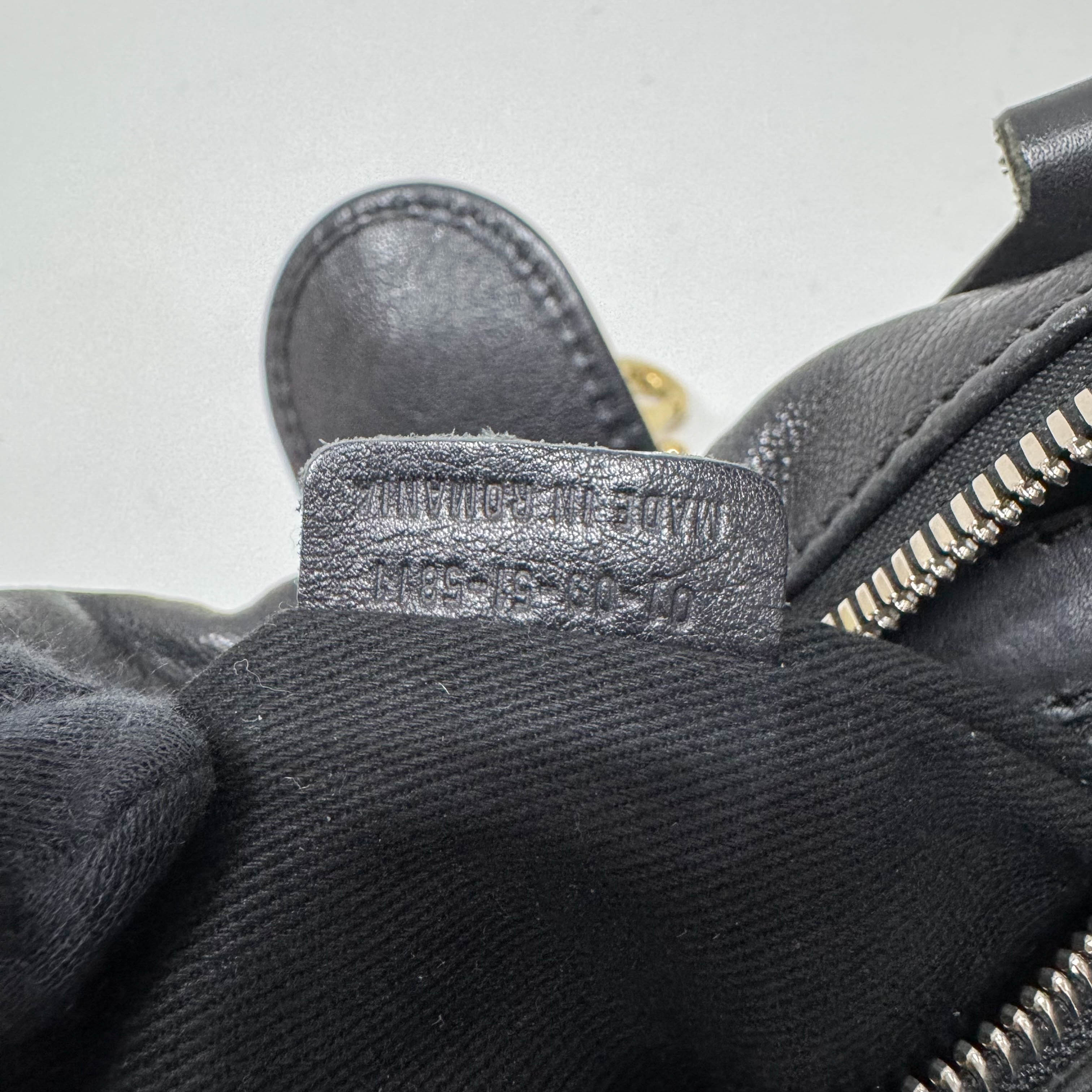 Kerala Black Leather Handbag