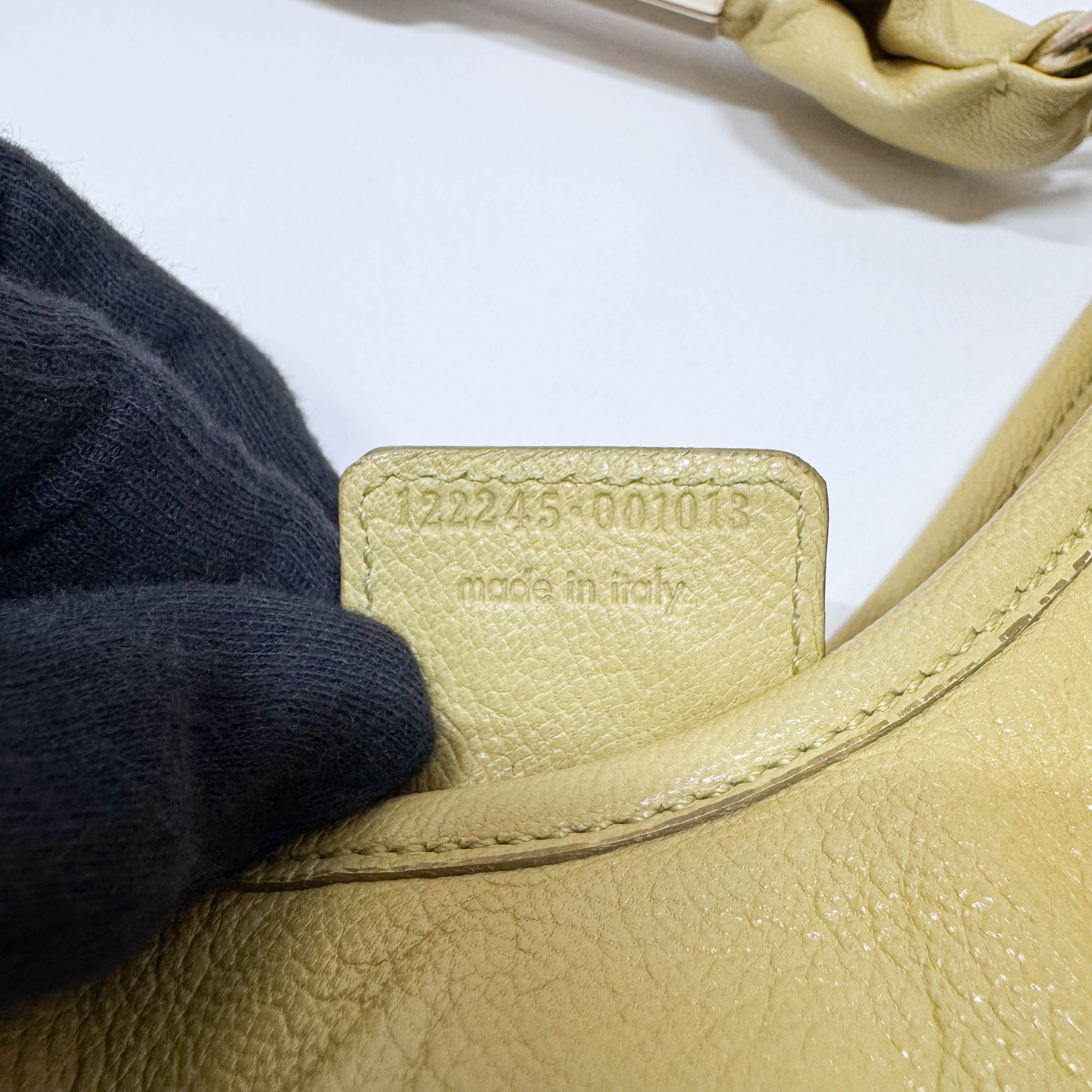 Saint Tropez Green Leather Shoulder Bag