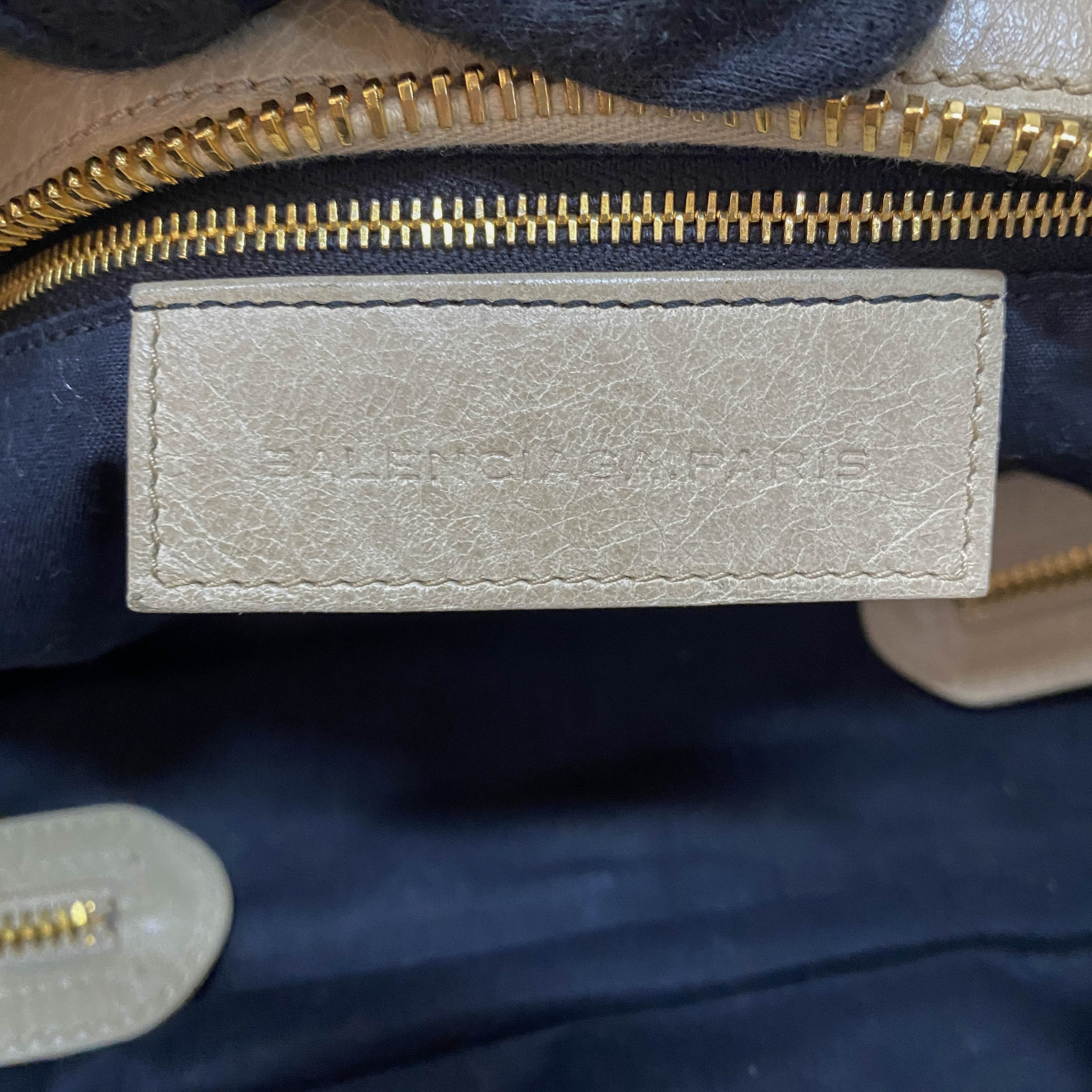 The Part Time Light Beige Calfskin Leather Two Way Bag