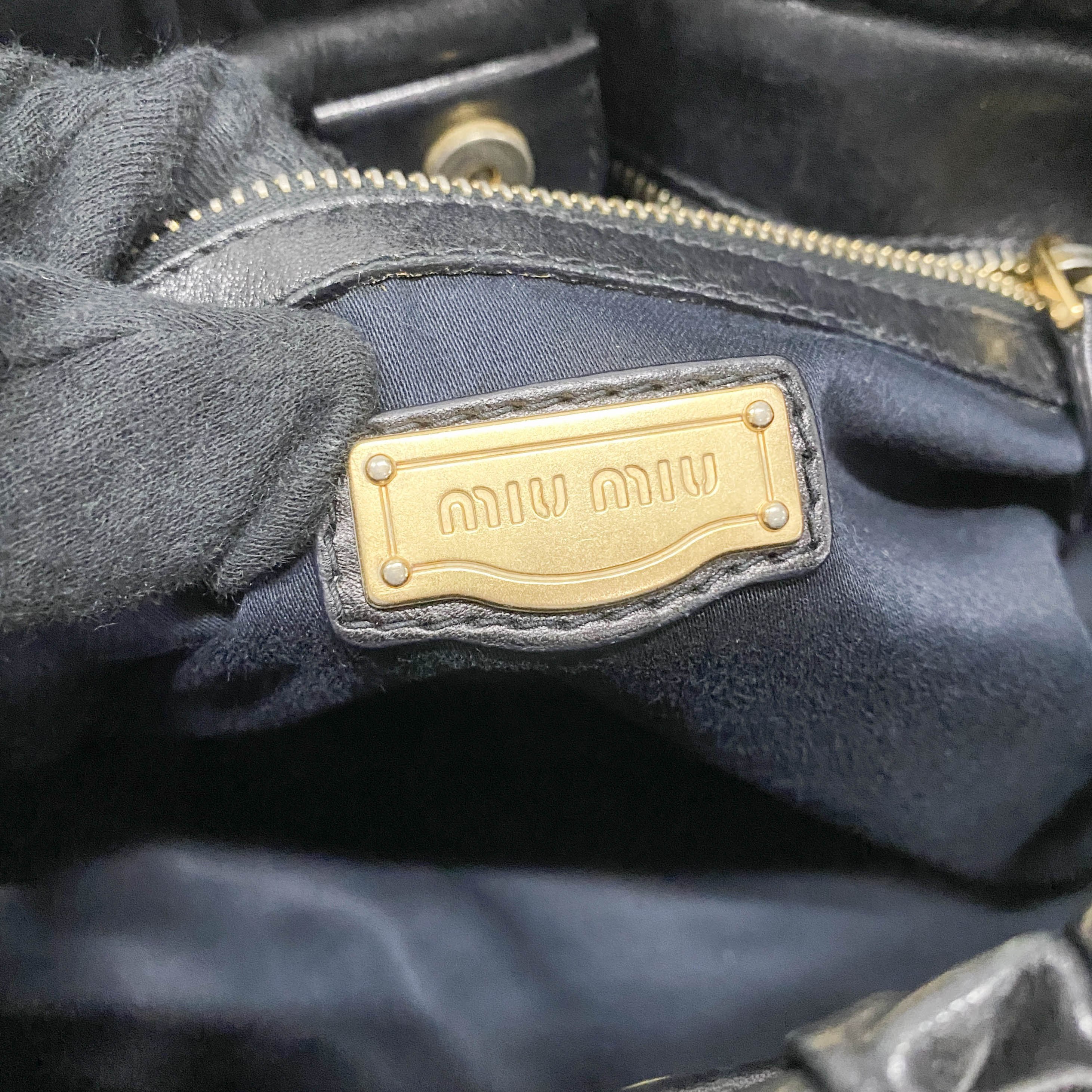 Vitello Black Calfskin Leather Two Way Bag